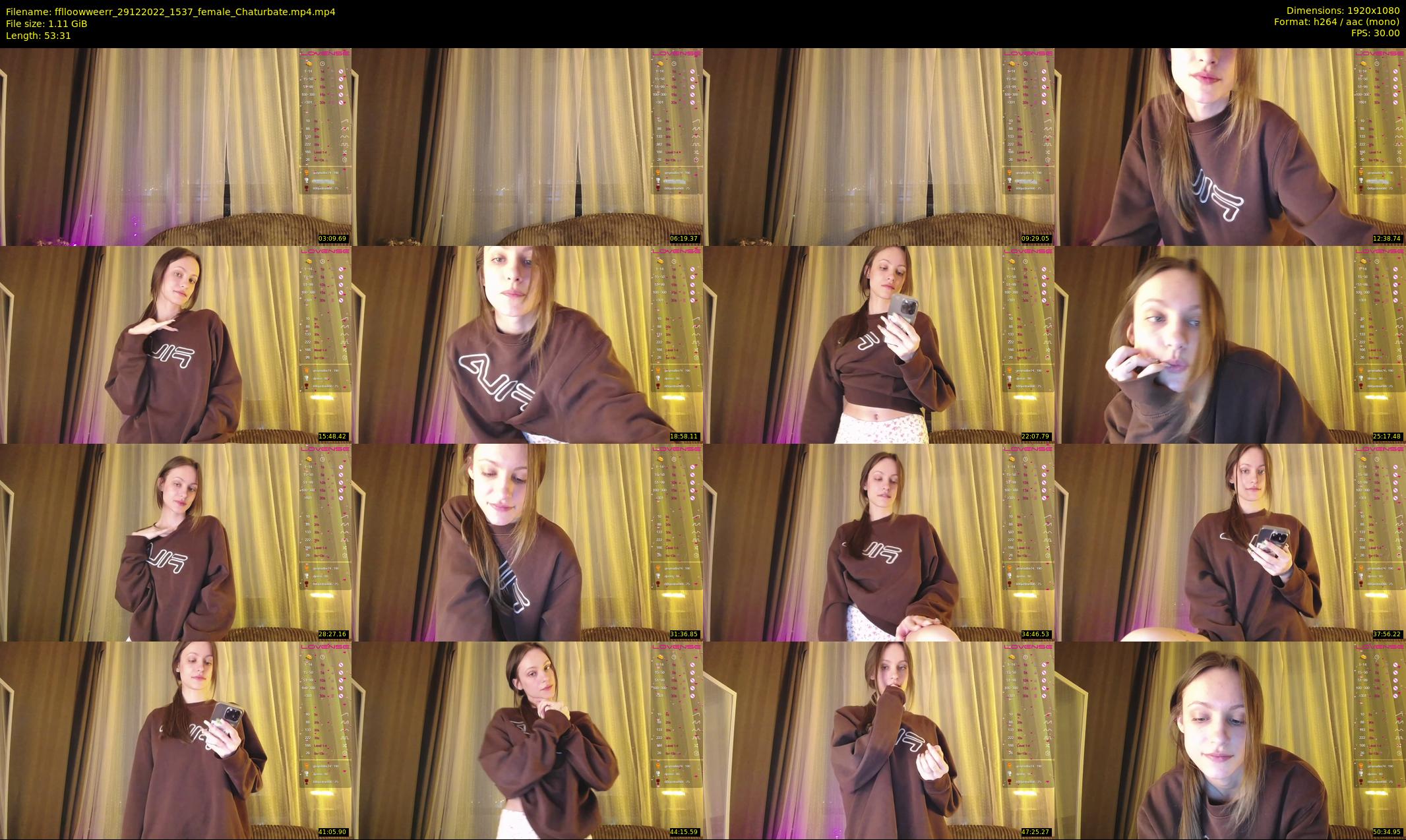 fflloowweerr — 54 minute Chaturbate couple cam show recording, 1080p, Dec 29, 2022