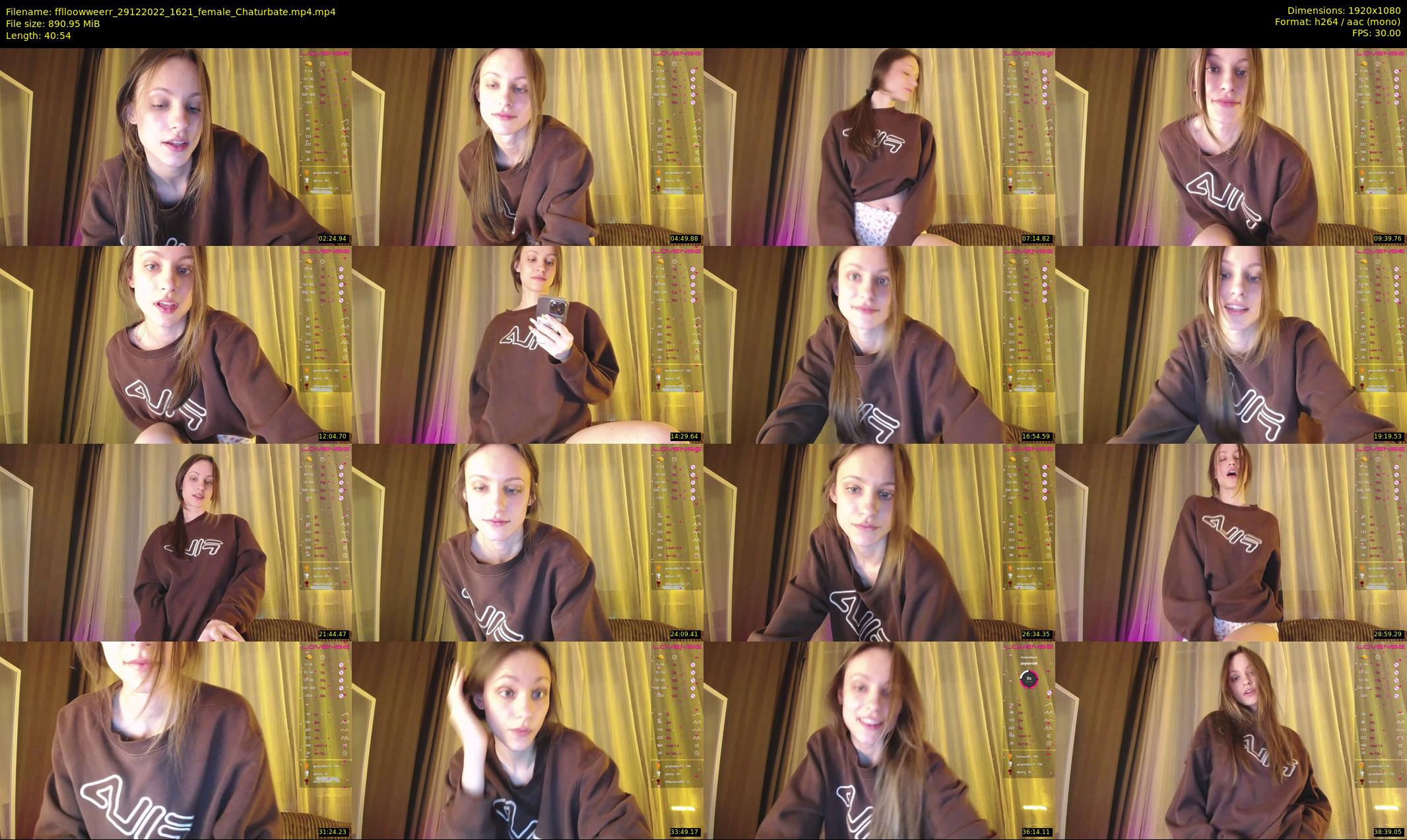 fflloowweerr — 41 minute Chaturbate couple cam show recording, 1080p, Dec 29, 2022