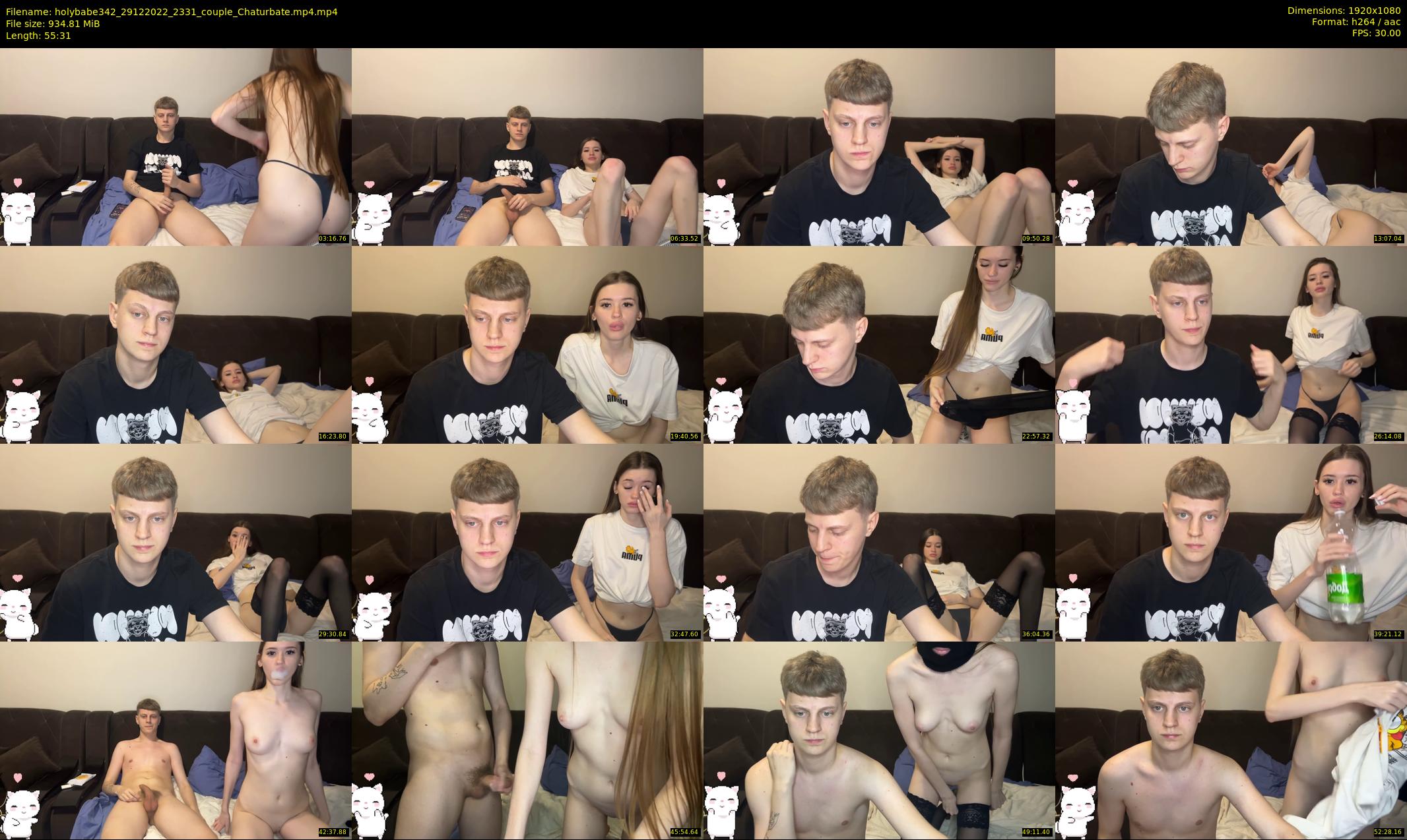 holybabe342 — 56 minute Chaturbate couple cam show recording, 1080p, Dec 29, 2022