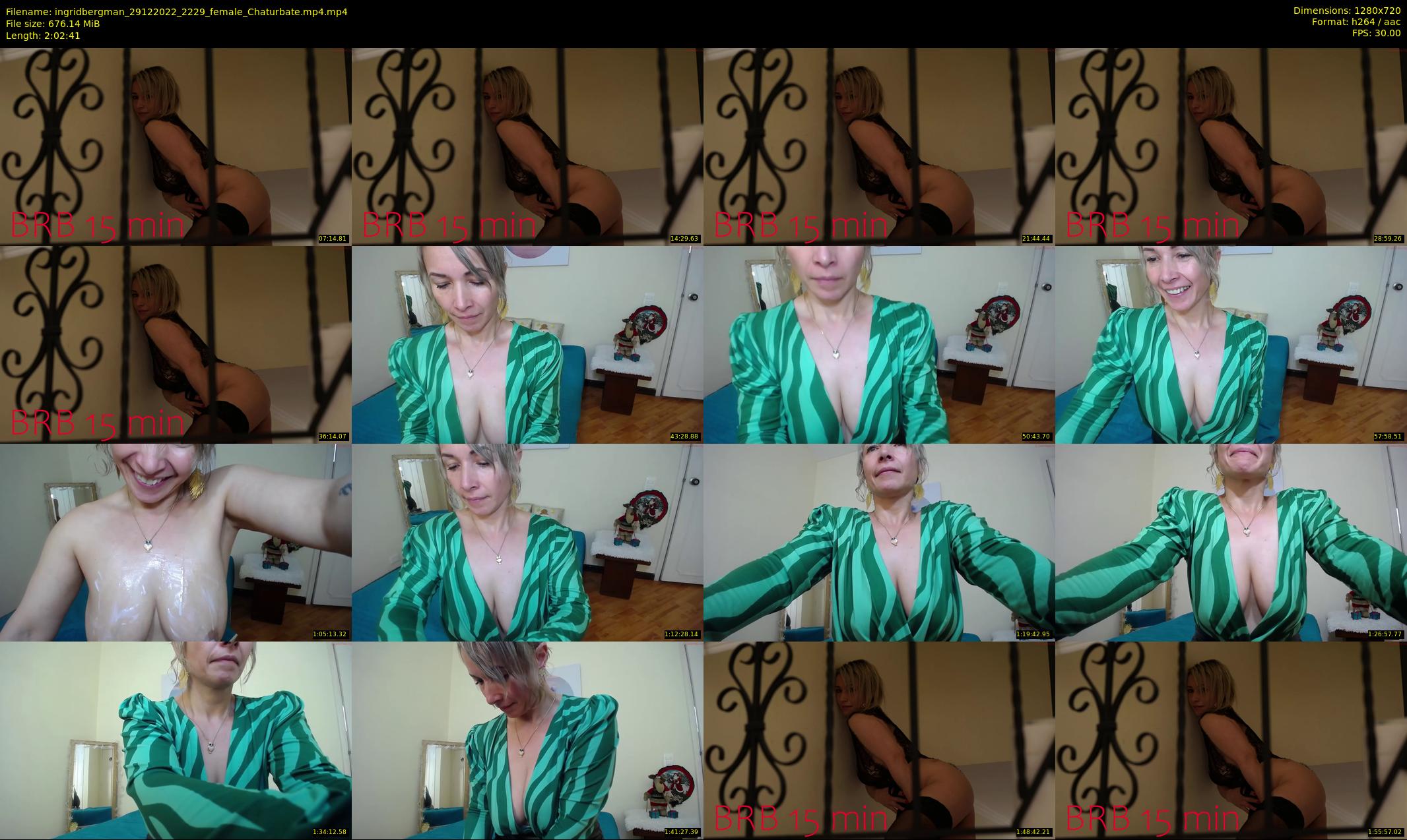 ingridbergman — 123 minute Chaturbate female cam show recording, 720p, Dec 29, 2022