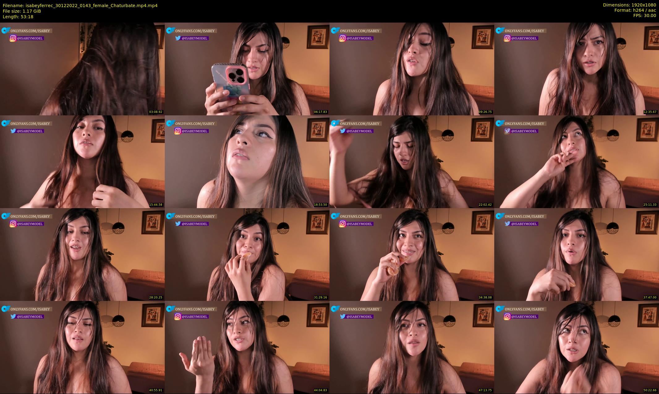 isabeyferrec — 54 minute Chaturbate female cam show recording, 1080p, Dec 30, 2022