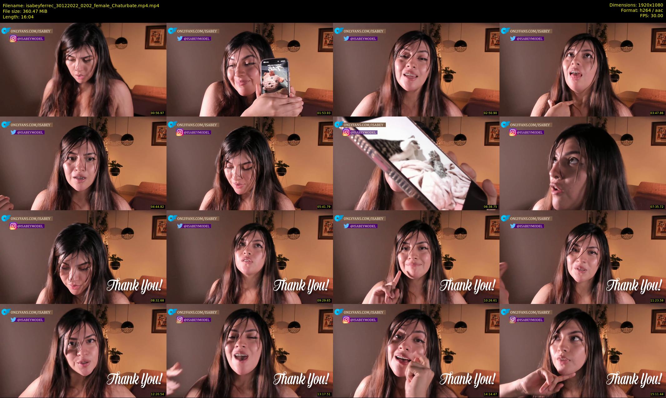isabeyferrec — 17 minute Chaturbate female cam show recording, 1080p, Dec 30, 2022