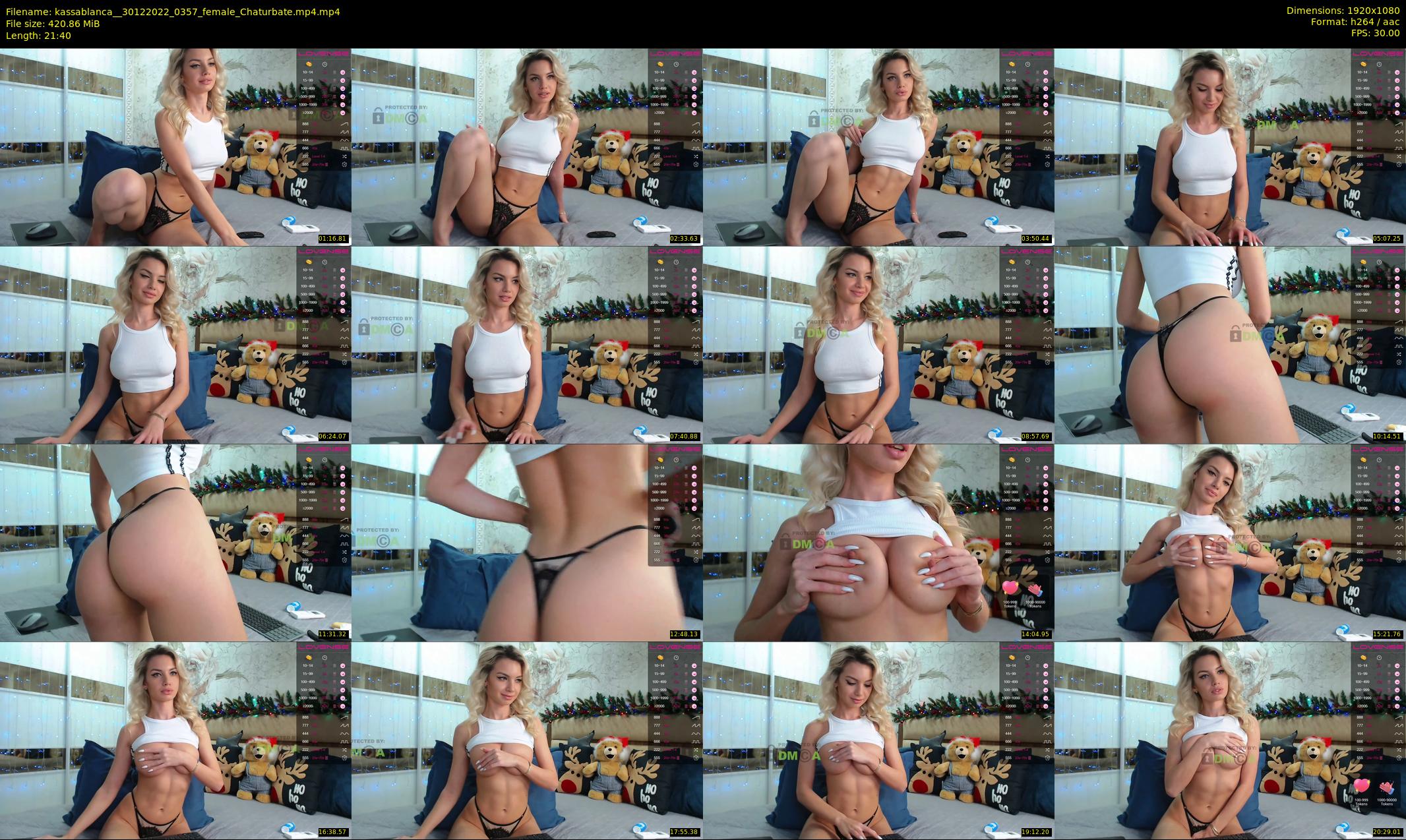 kassablanca_ — 22 minute Chaturbate female cam show recording, 1080p, Dec 30, 2022