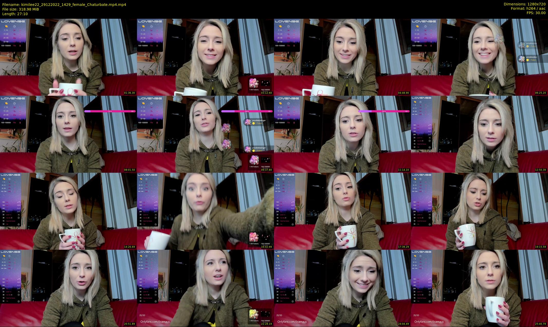 kimilee22 — 28 minute Chaturbate female cam show recording, 720p, Dec 29, 2022