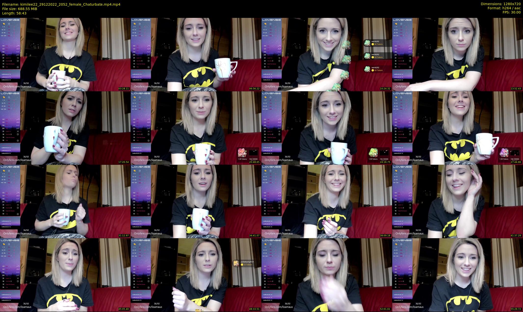 kimilee22 — 59 minute Chaturbate female cam show recording, 720p, Dec 29, 2022