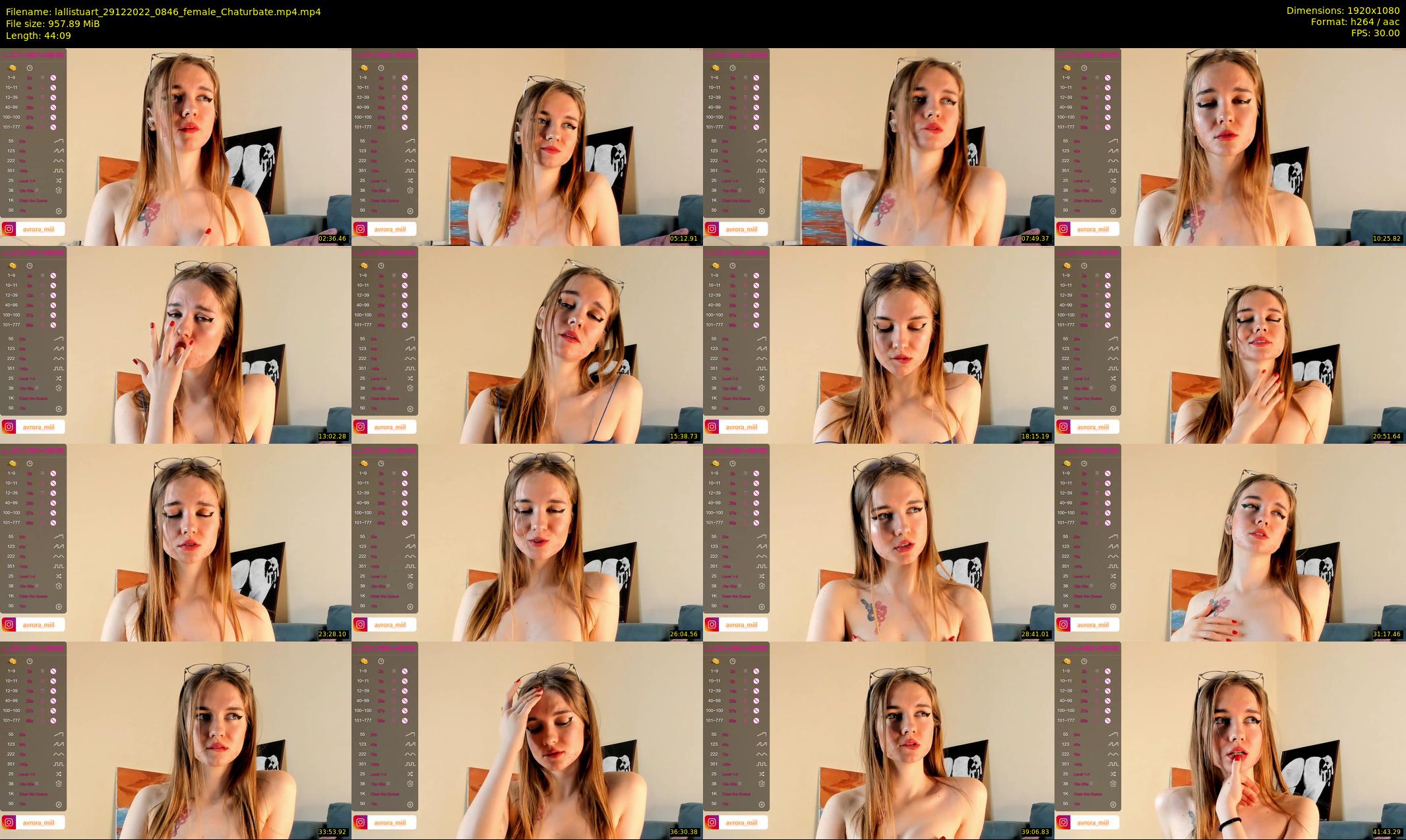 lallistuart — 45 minute Chaturbate female cam show recording, 1080p, Dec 29, 2022