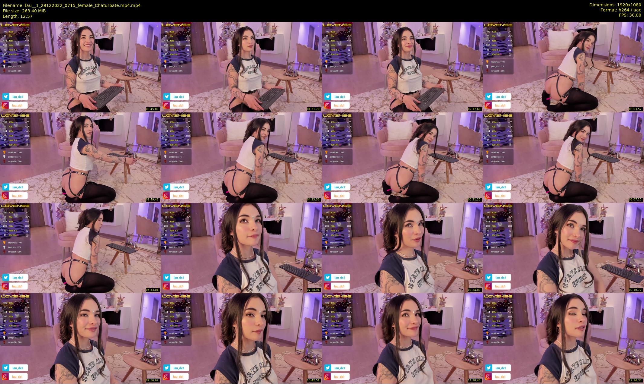 lau__1 — 13 minute Chaturbate female cam show recording, 1080p, Dec 29, 2022