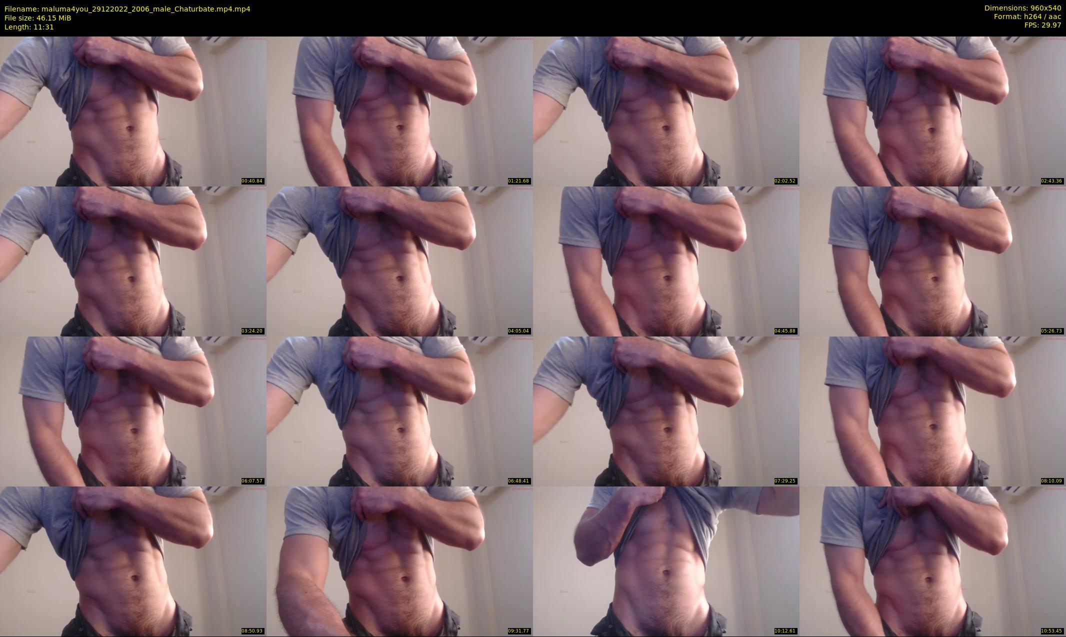 maluma4you — 12 minute Chaturbate male cam show recording, 480p, Dec 29, 2022
