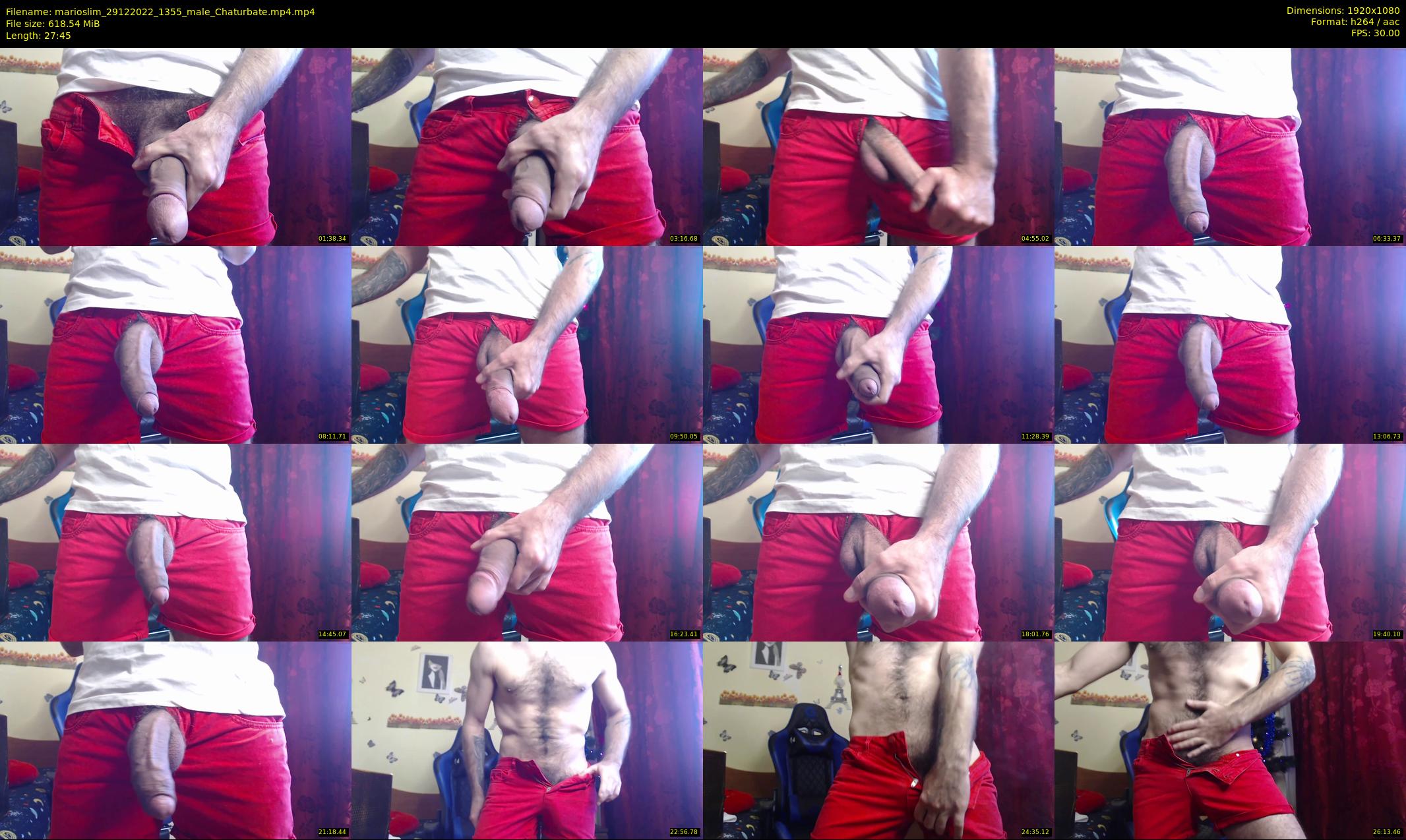 marioslim — 28 minute Chaturbate male cam show recording, 1080p, Dec 29, 2022