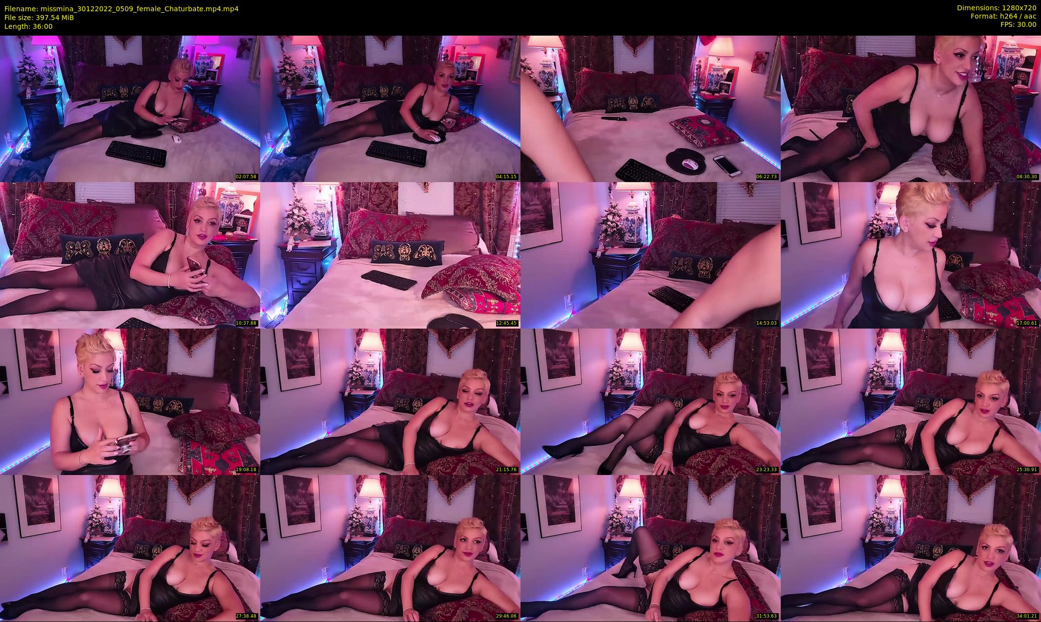 missmina — 36 minute Chaturbate female cam show recording, 720p, Dec 30, 2022