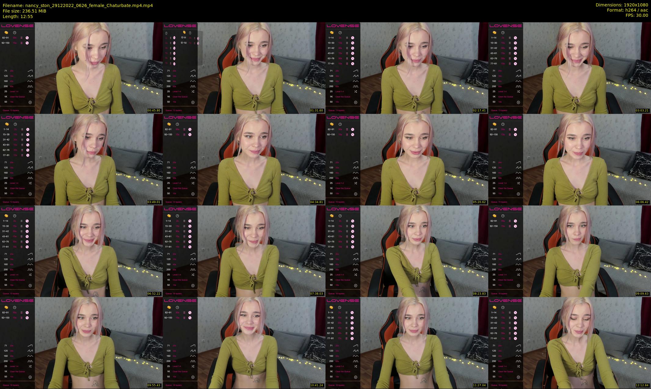 nancy_ston — 13 minute Chaturbate female cam show recording, 1080p, Dec 29, 2022