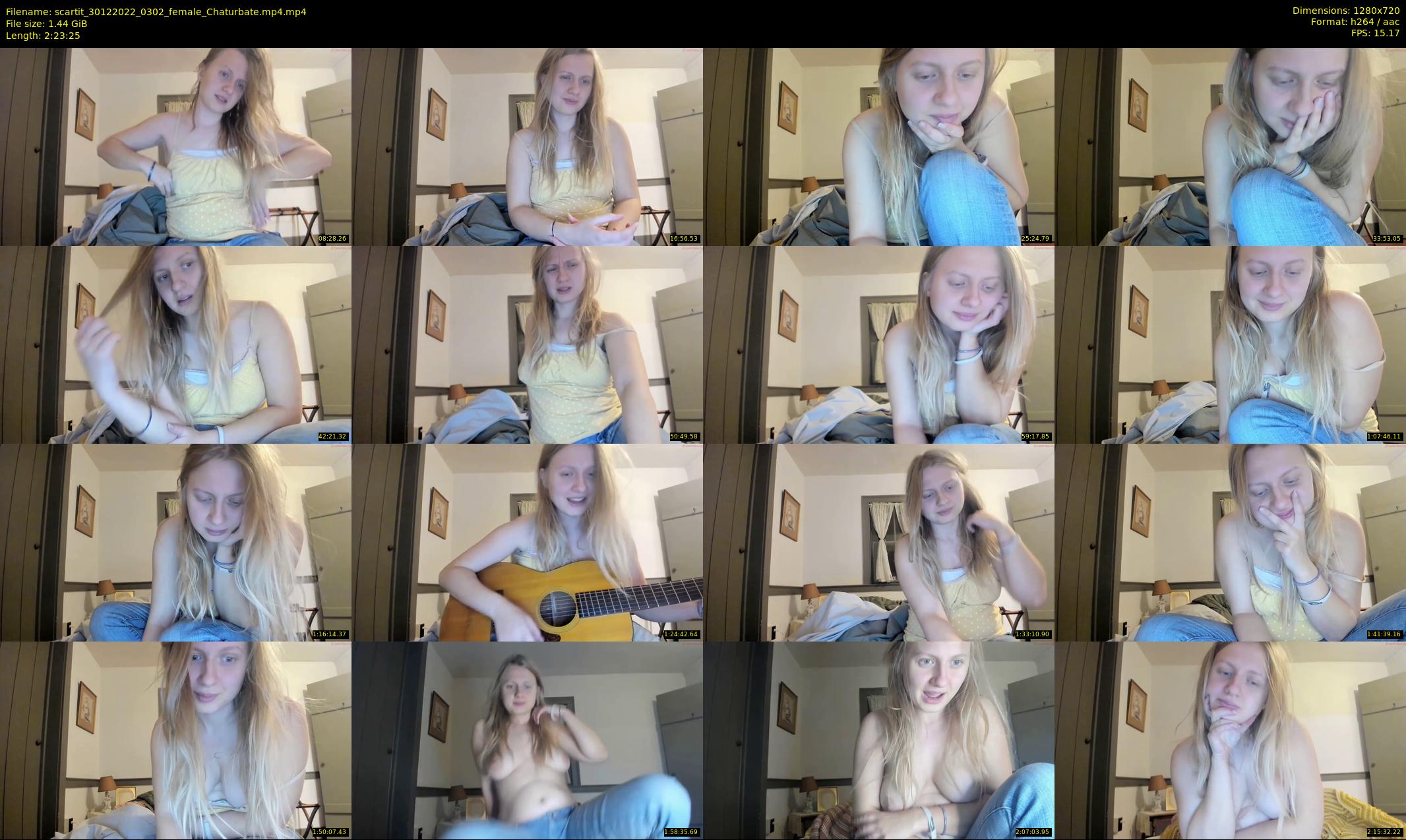 scartit — 144 minute Chaturbate female cam show recording, 720p, Dec 30, 2022