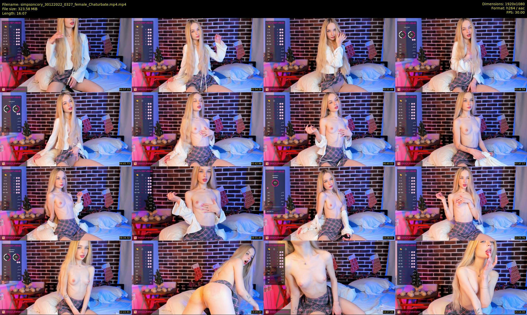 simpsoncory — 17 minute Chaturbate female cam show recording, 1080p, Dec 30, 2022