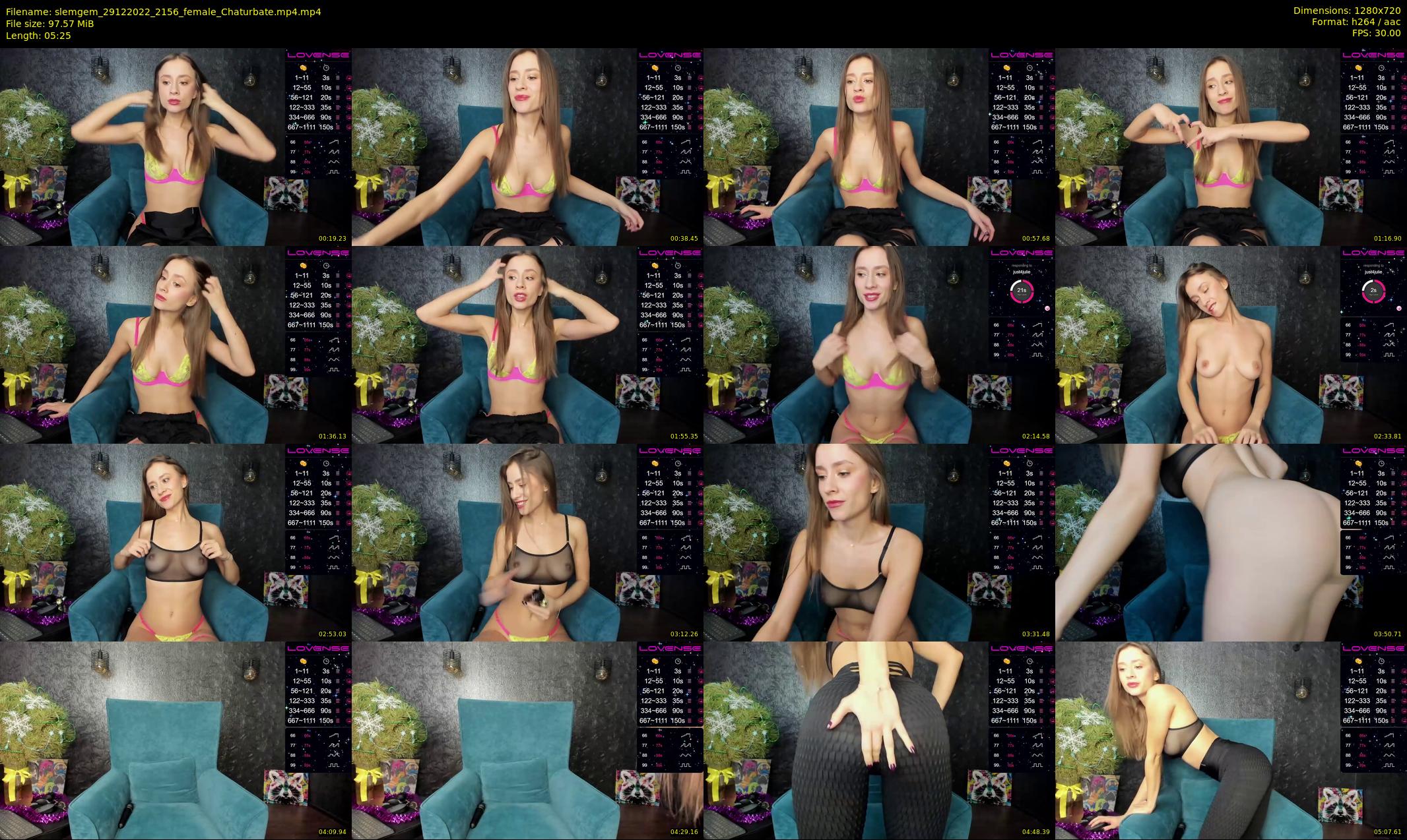 slemgem — 6 minute Chaturbate couple cam show recording, 720p, Dec 29, 2022