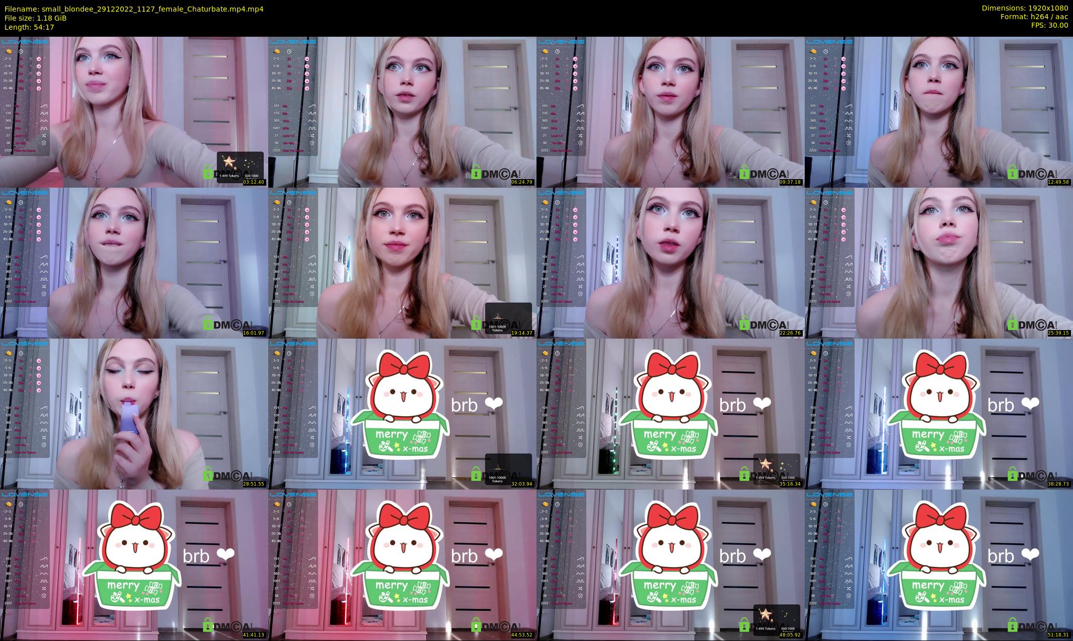 small_blondee — 55 minute Chaturbate female cam show recording, 1080p, Dec 29, 2022