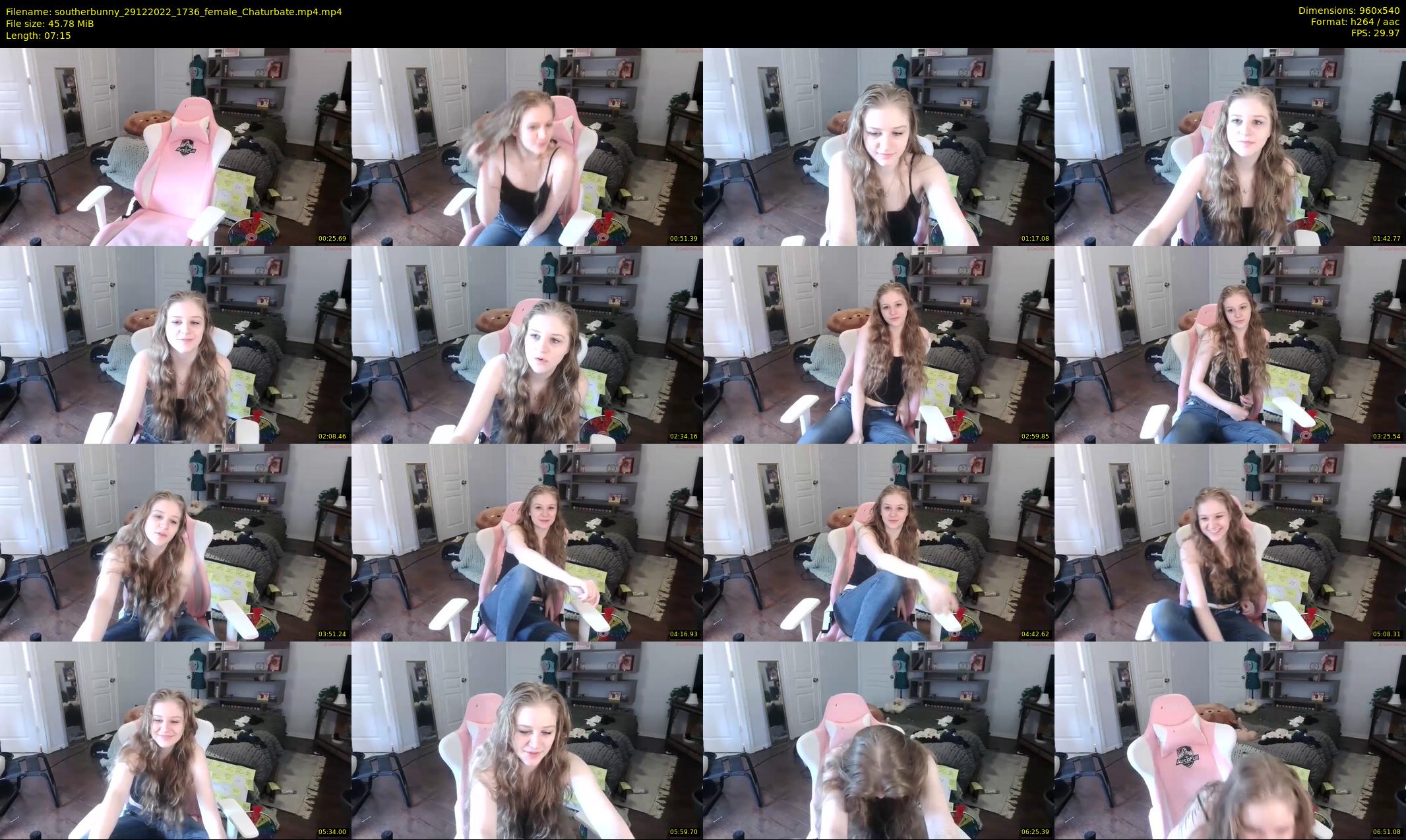 southerbunny — 8 minute Chaturbate female cam show recording, 480p, Dec 29, 2022