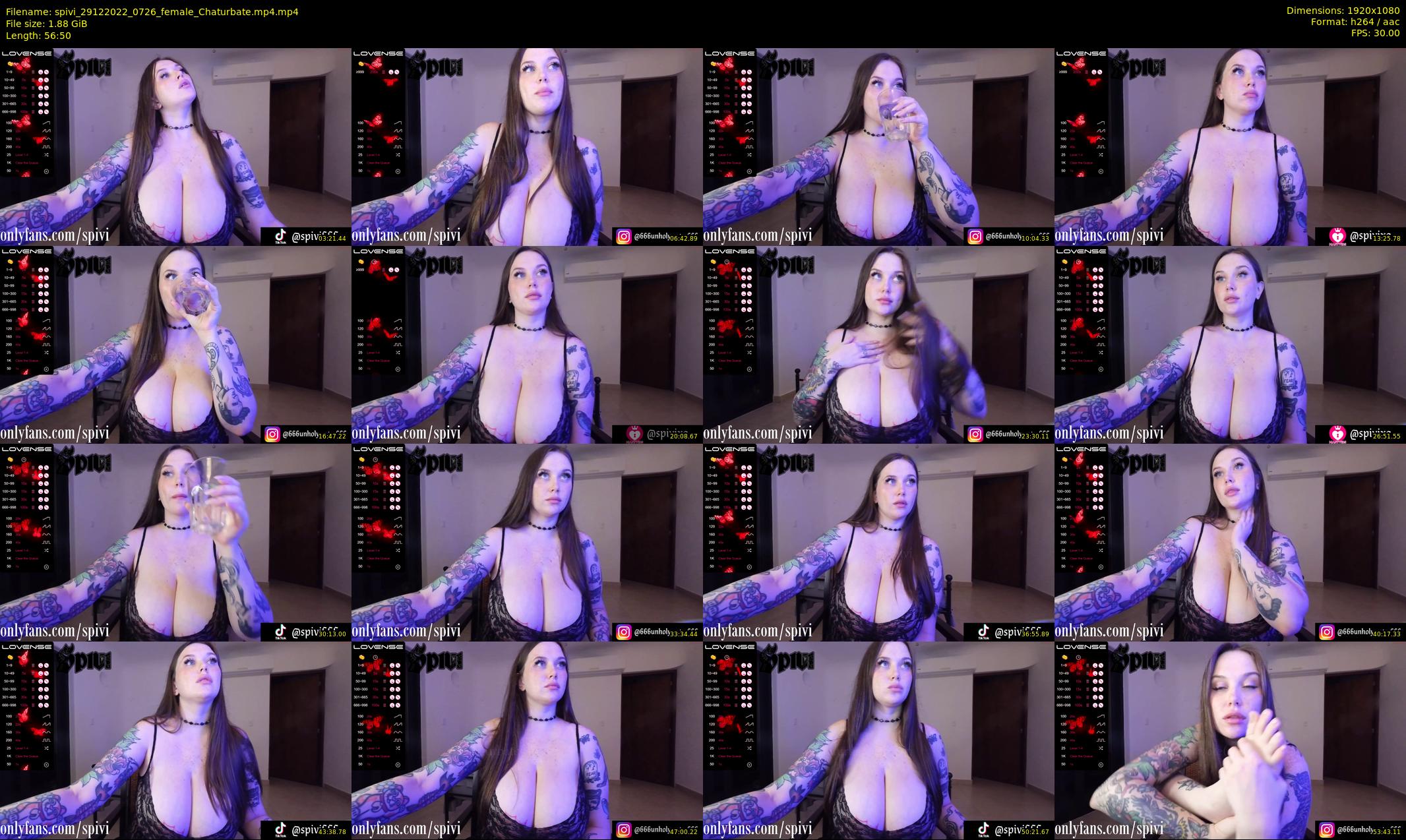 spivi — 57 minute Chaturbate female cam show recording, 1080p, Dec 29, 2022