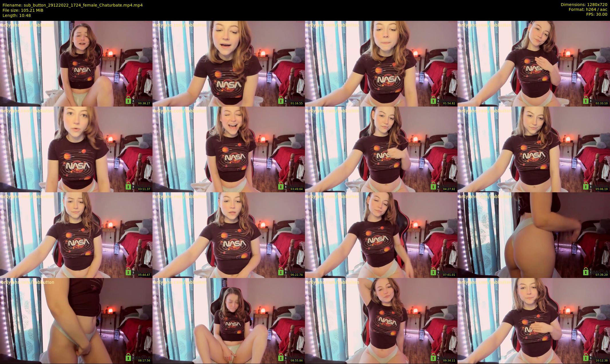 sub_button — 11 minute Chaturbate female cam show recording, 720p, Dec 29, 2022