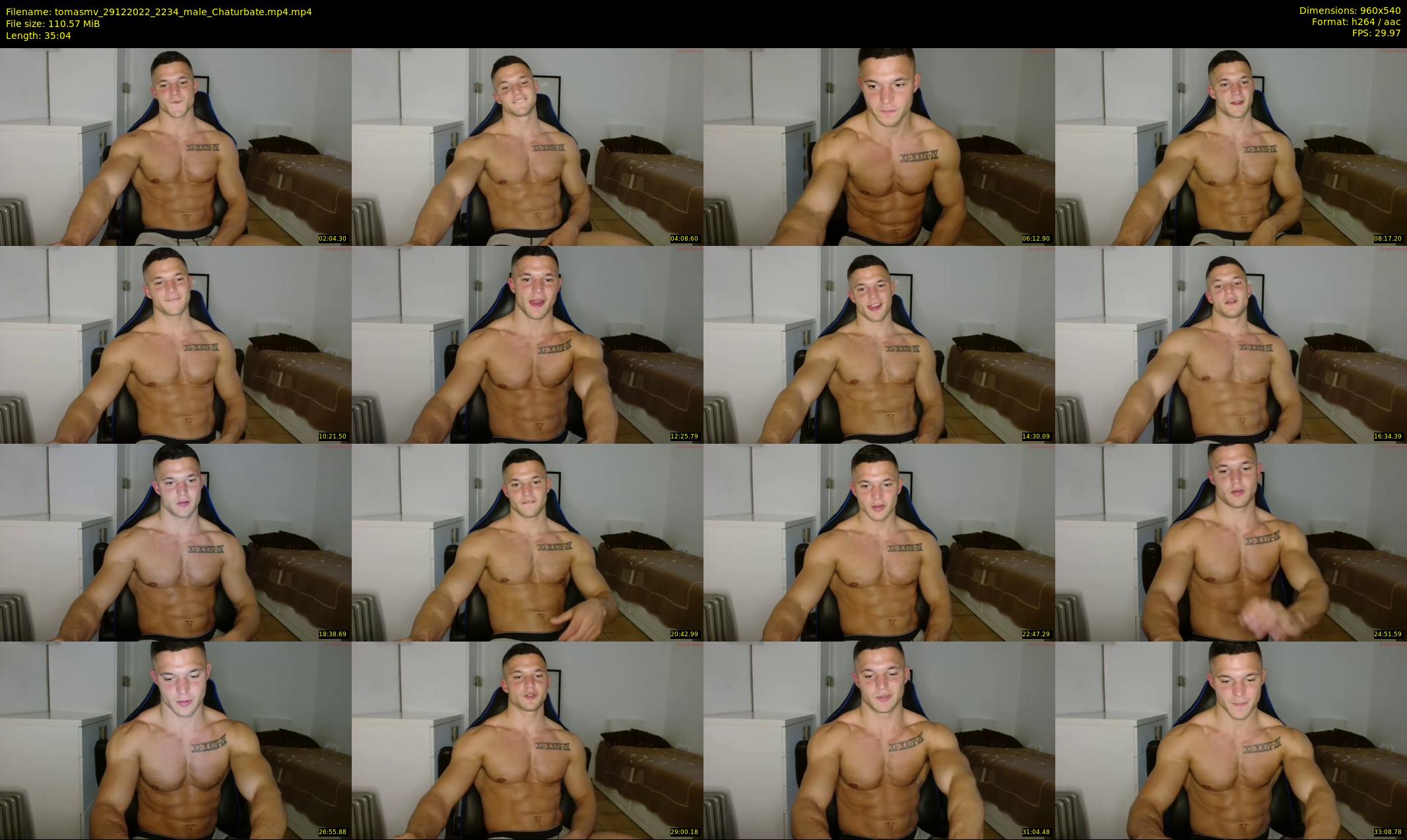 tomasmv — 36 minute Chaturbate male cam show recording, 480p, Dec 29, 2022