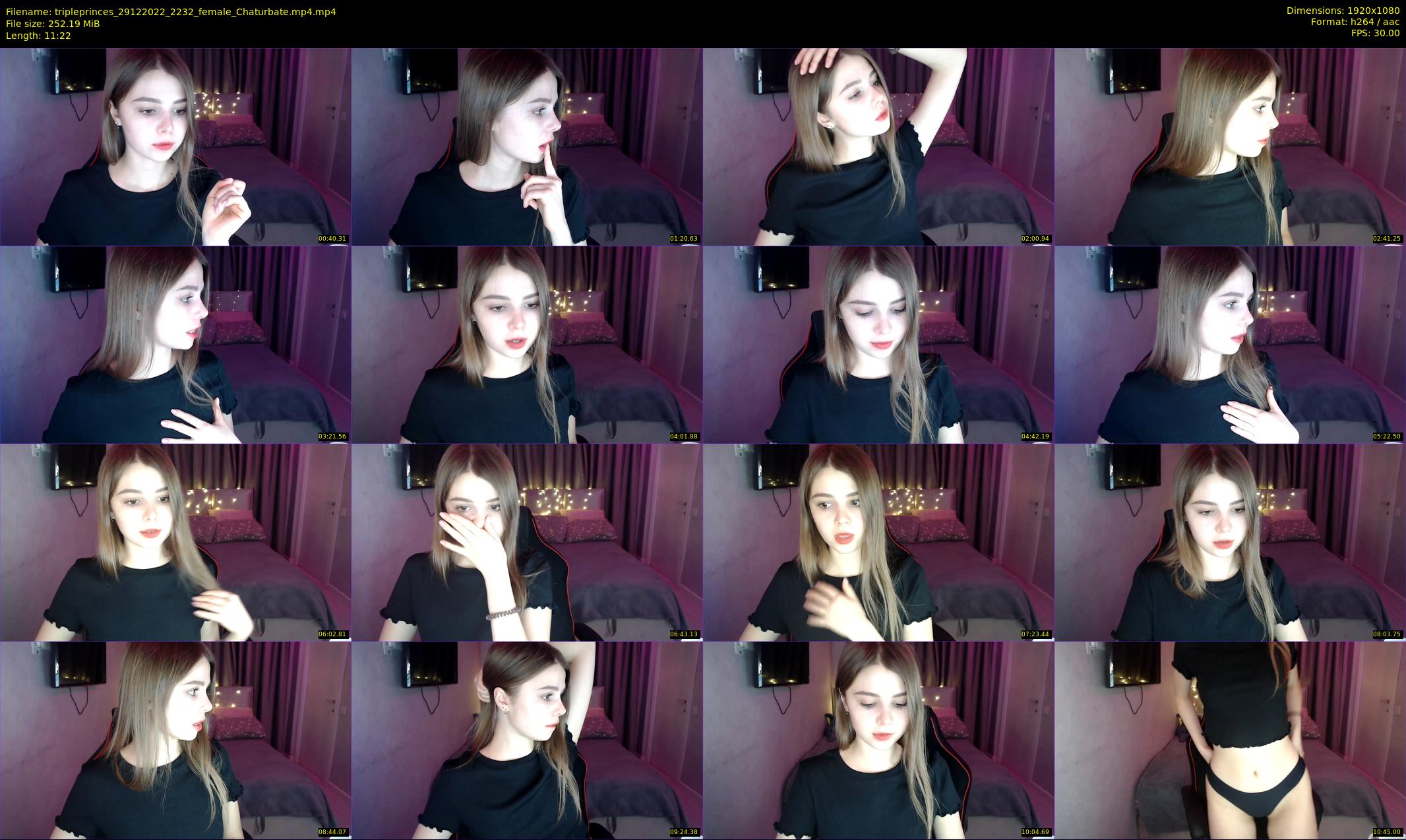 tripleprinces — 12 minute Chaturbate female cam show recording, 1080p, Dec 29, 2022