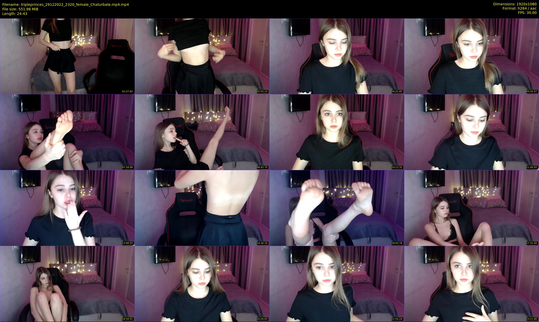 tripleprinces — 25 minute Chaturbate female cam show recording, 1080p, Dec 29, 2022