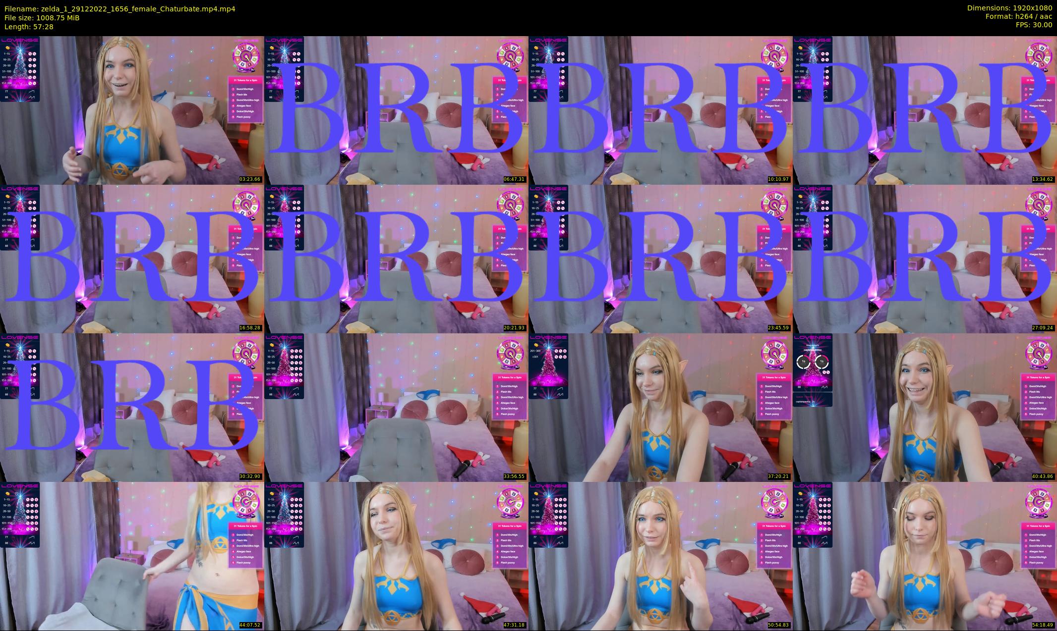 zelda_1 — 58 minute Chaturbate female cam show recording, 1080p, Dec 29, 2022