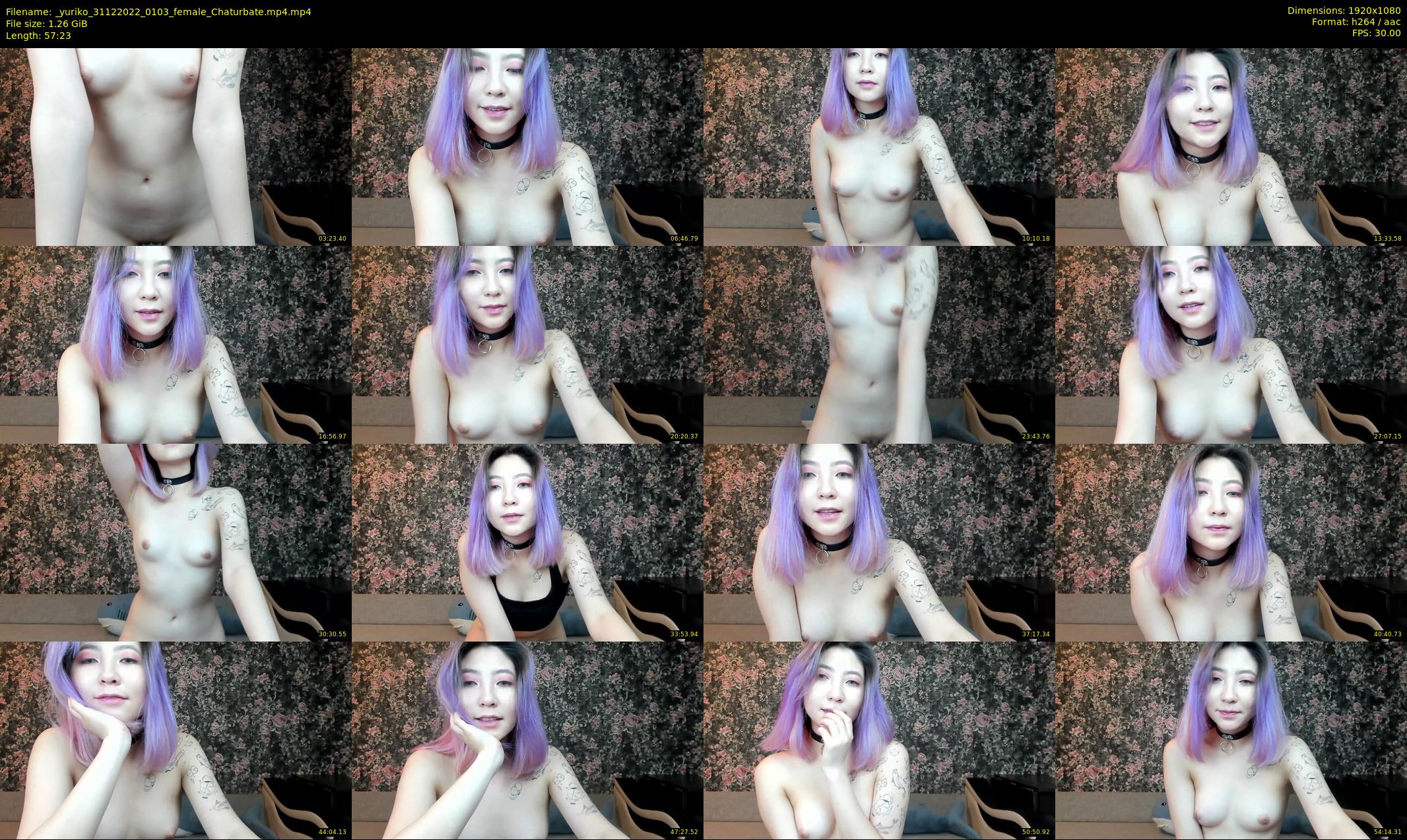 _yuriko — 58 minute Chaturbate female cam show recording, 1080p, Dec 31, 2022