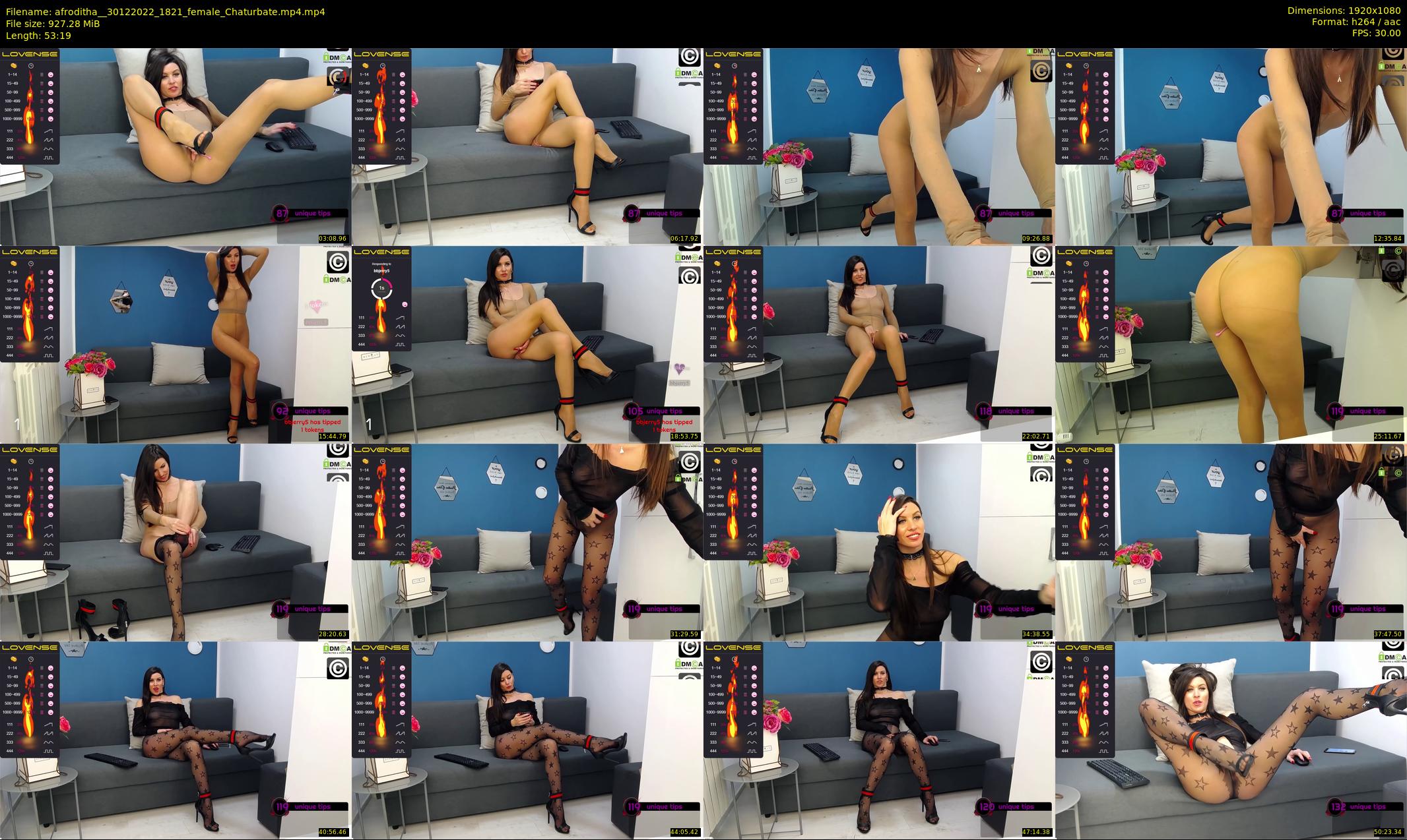 afroditha_ — 54 minute Chaturbate female cam show recording, 1080p, Dec 30, 2022