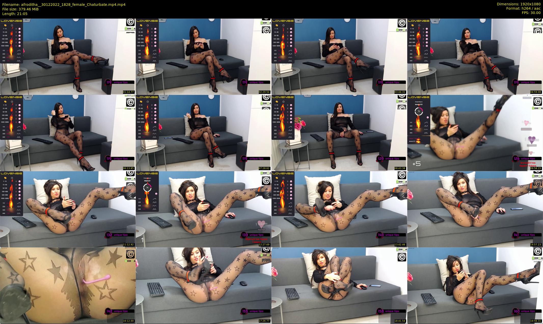 afroditha_ — 22 minute Chaturbate female cam show recording, 1080p, Dec 30, 2022