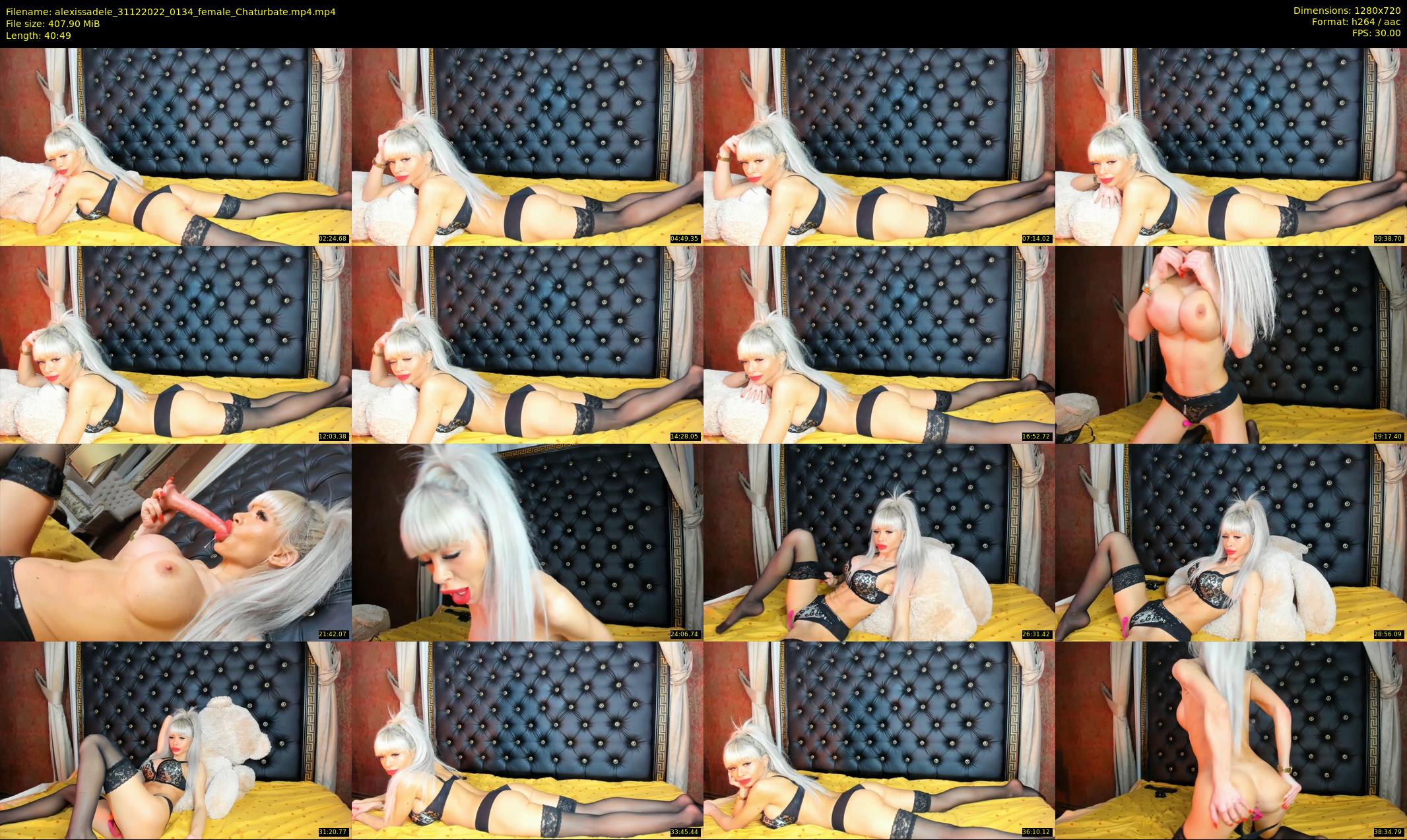 alexissadele — 41 minute Chaturbate female cam show recording, 720p, Dec 31, 2022