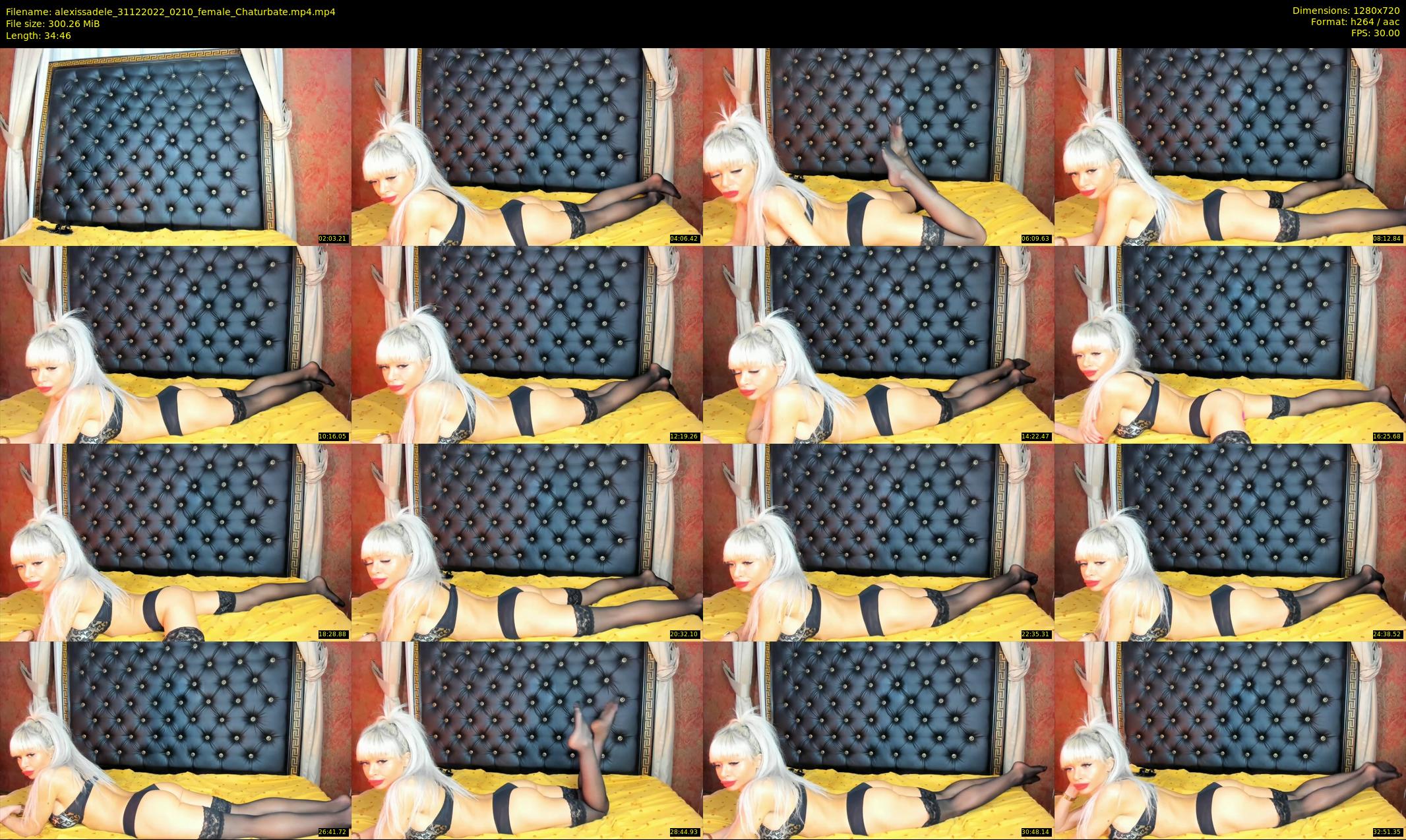 alexissadele — 35 minute Chaturbate female cam show recording, 720p, Dec 31, 2022