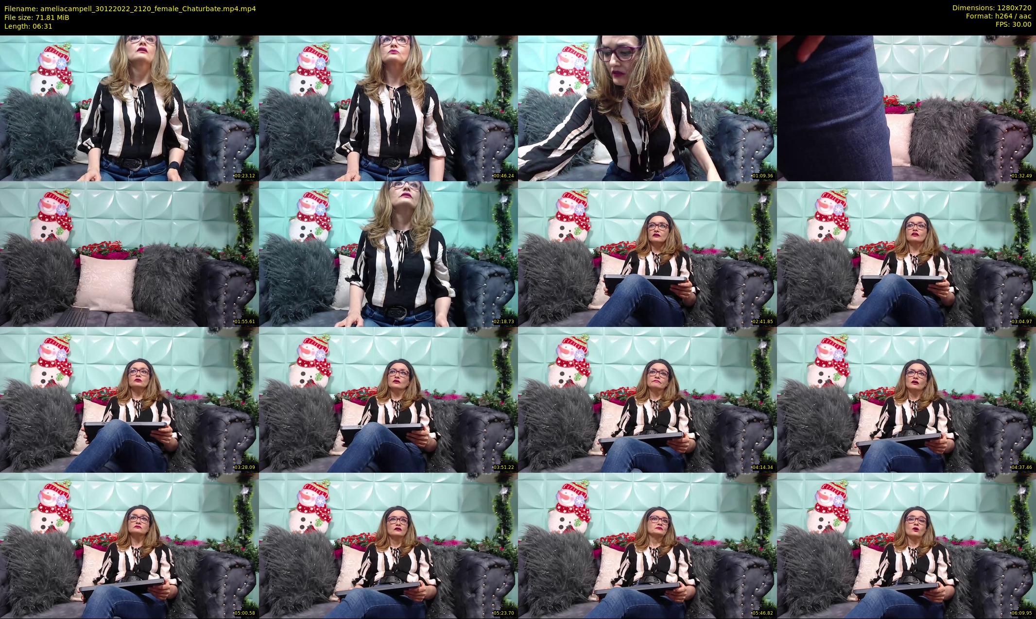 ameliacampell — 7 minute Chaturbate female cam show recording, 720p, Dec 30, 2022
