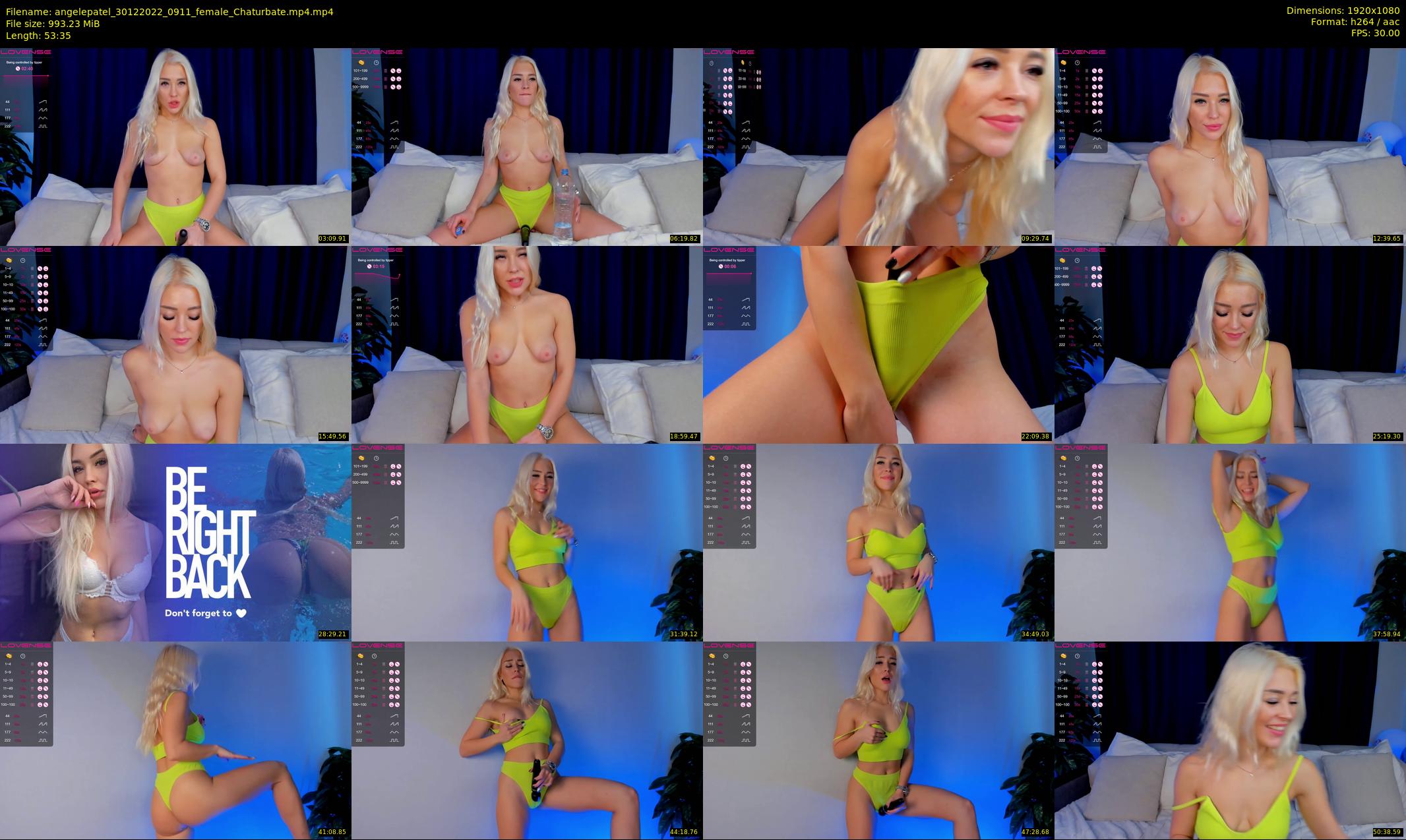angelepatel — 54 minute Chaturbate female cam show recording, 1080p, Dec 30, 2022