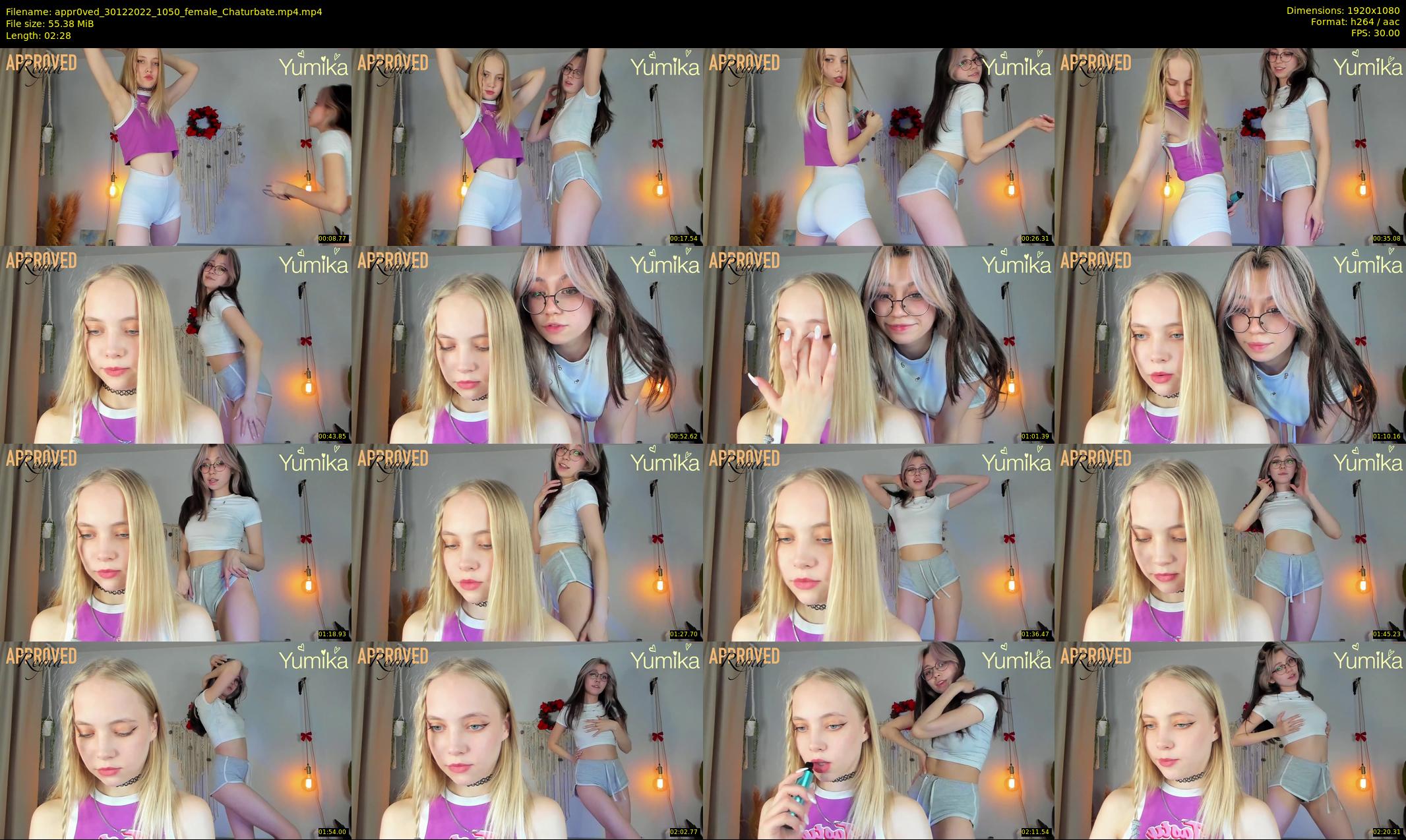 appr0ved — 3 minute Chaturbate female cam show recording, 1080p, Dec 30, 2022
