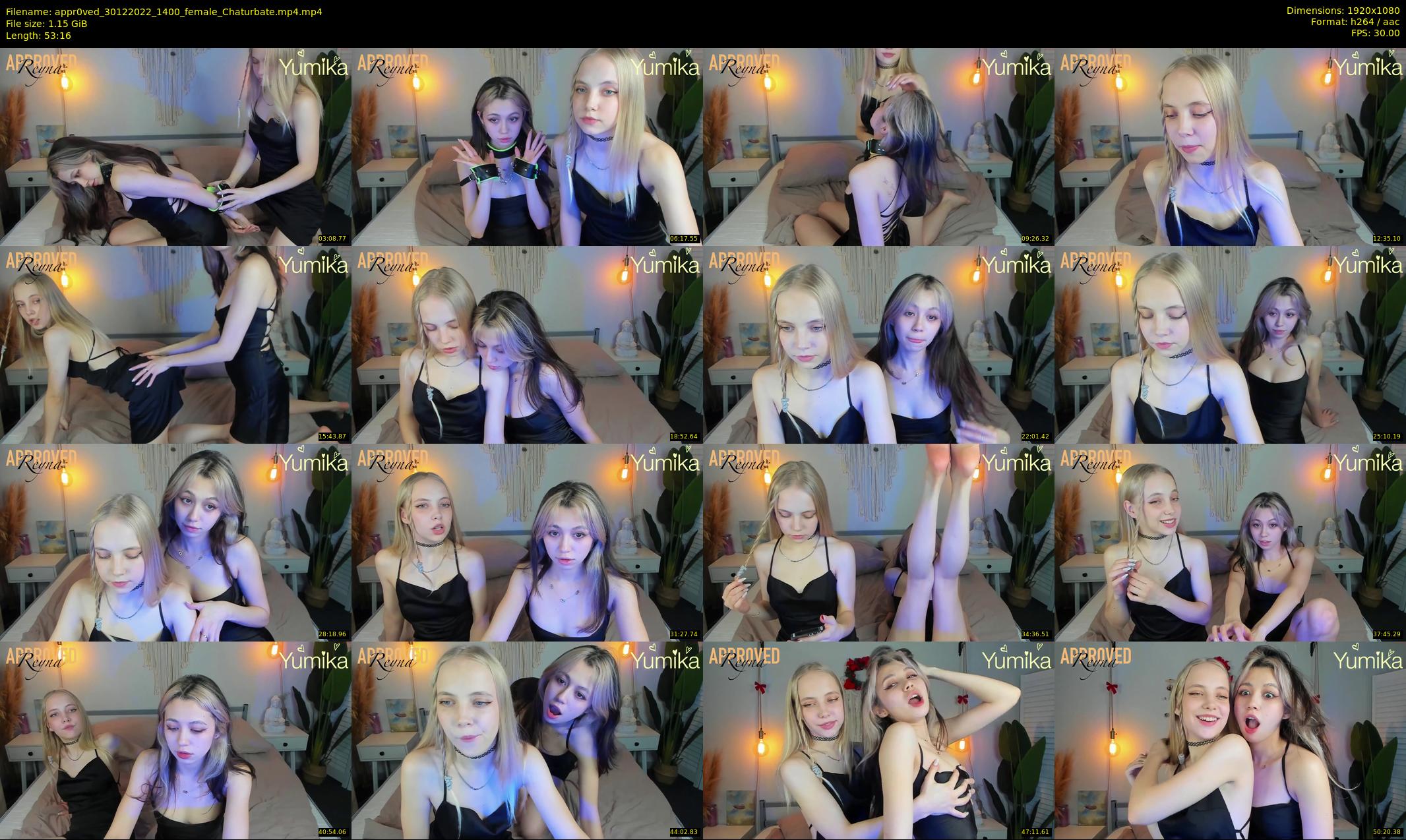 appr0ved — 54 minute Chaturbate female cam show recording, 1080p, Dec 30, 2022