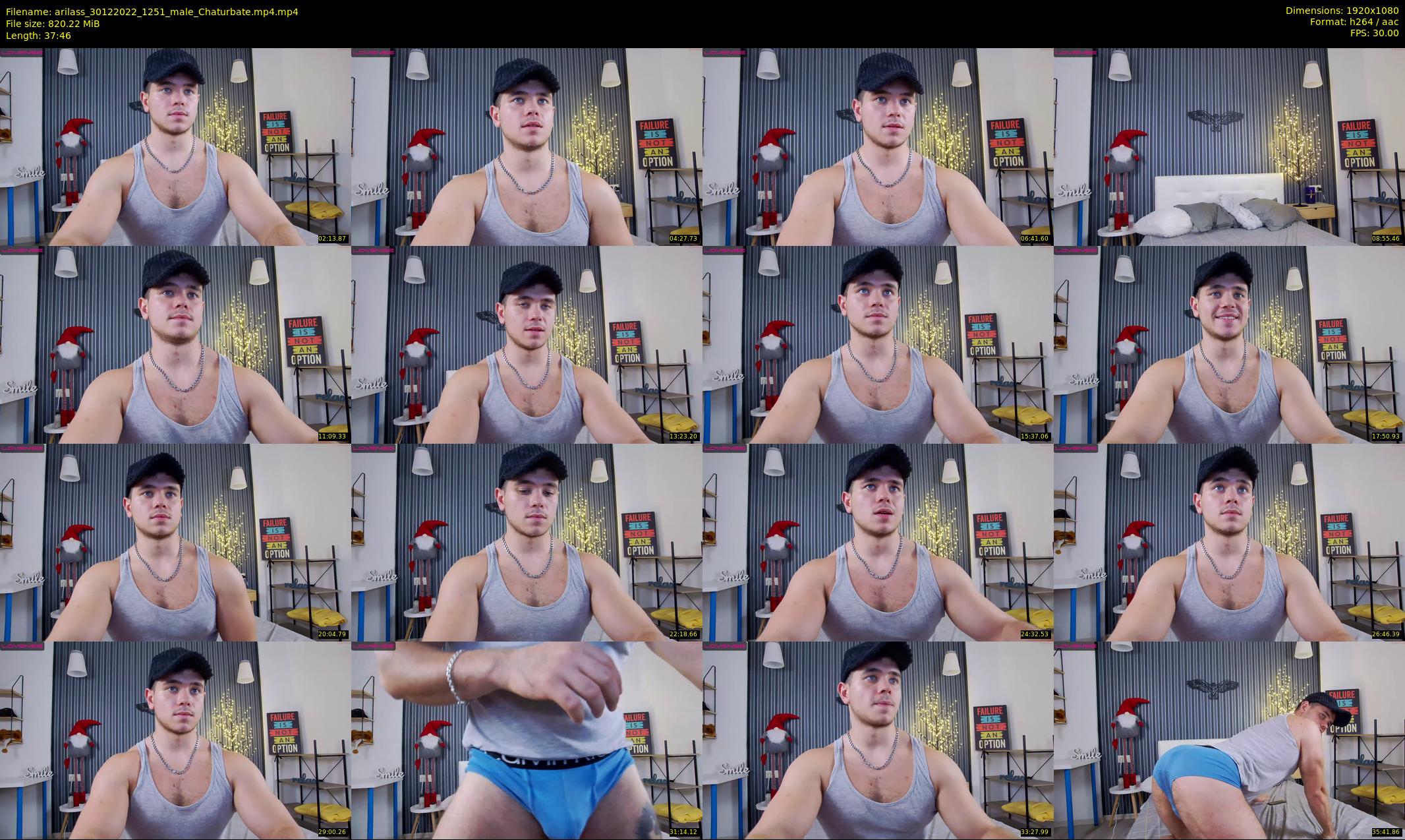 arilass — 38 minute Chaturbate male cam show recording, 1080p, Dec 30, 2022