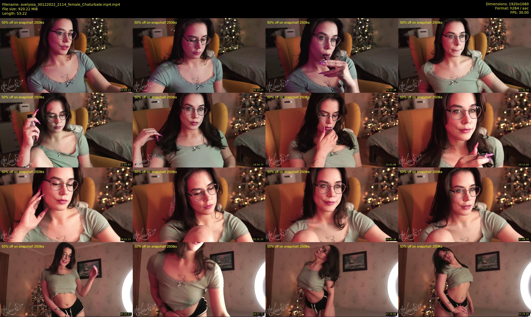 avelyssa — 54 minute Chaturbate female cam show recording, 1080p, Dec 30, 2022