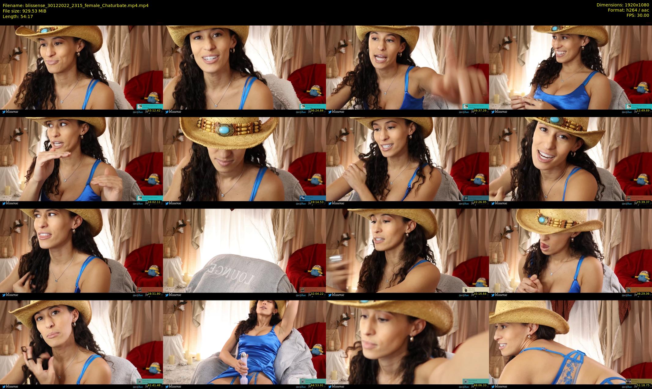 blissense — 55 minute Chaturbate female cam show recording, 1080p, Dec 30, 2022