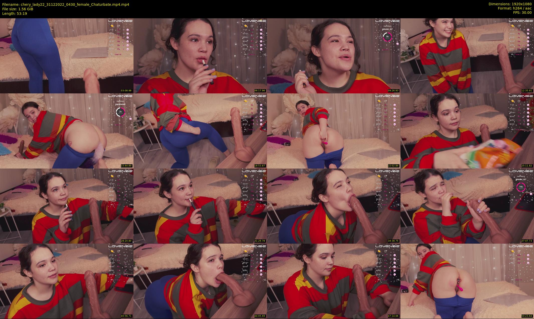 chery_lady22 — 54 minute Chaturbate female cam show recording, 1080p, Dec 31, 2022