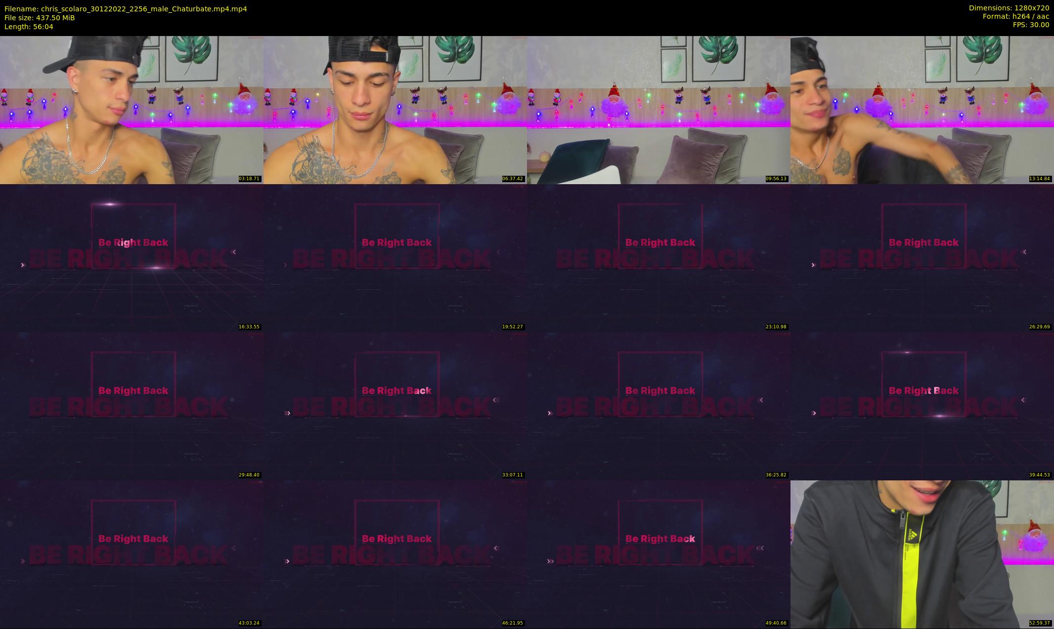 chris_scolaro — 57 minute Chaturbate male cam show recording, 720p, Dec 30, 2022