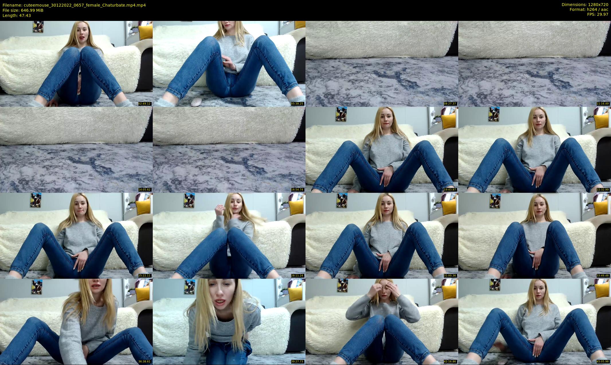 cuteemouse — 48 minute Chaturbate female cam show recording, 720p, Dec 30, 2022