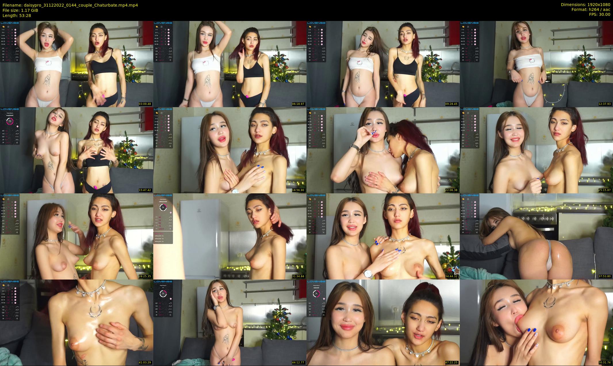 daisypro — 54 minute Chaturbate couple cam show recording, 1080p, Dec 31, 2022
