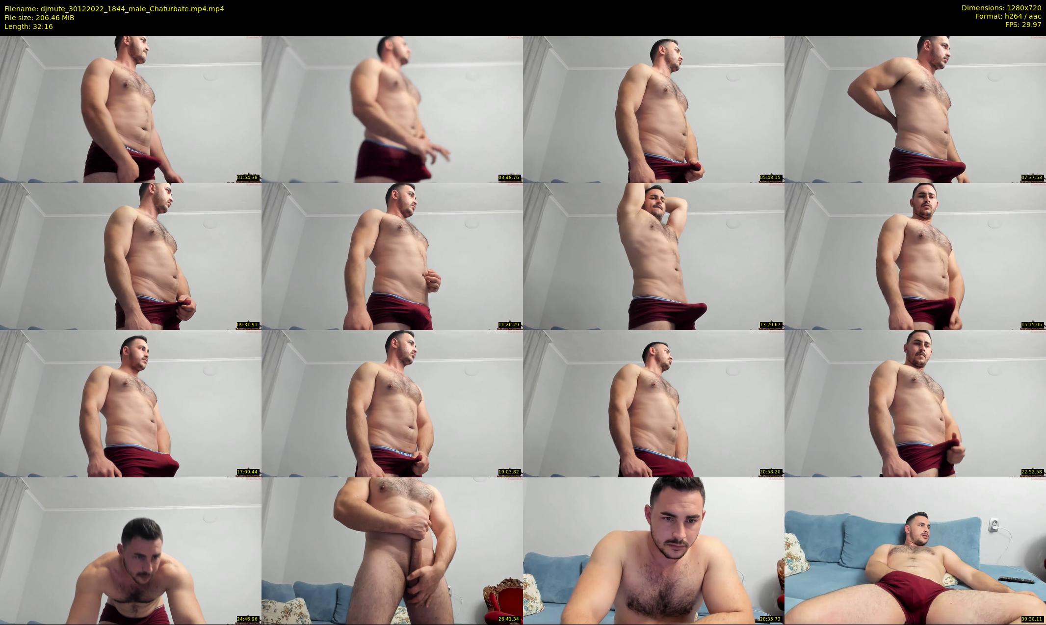 djmute — 33 minute Chaturbate male cam show recording, 720p, Dec 30, 2022