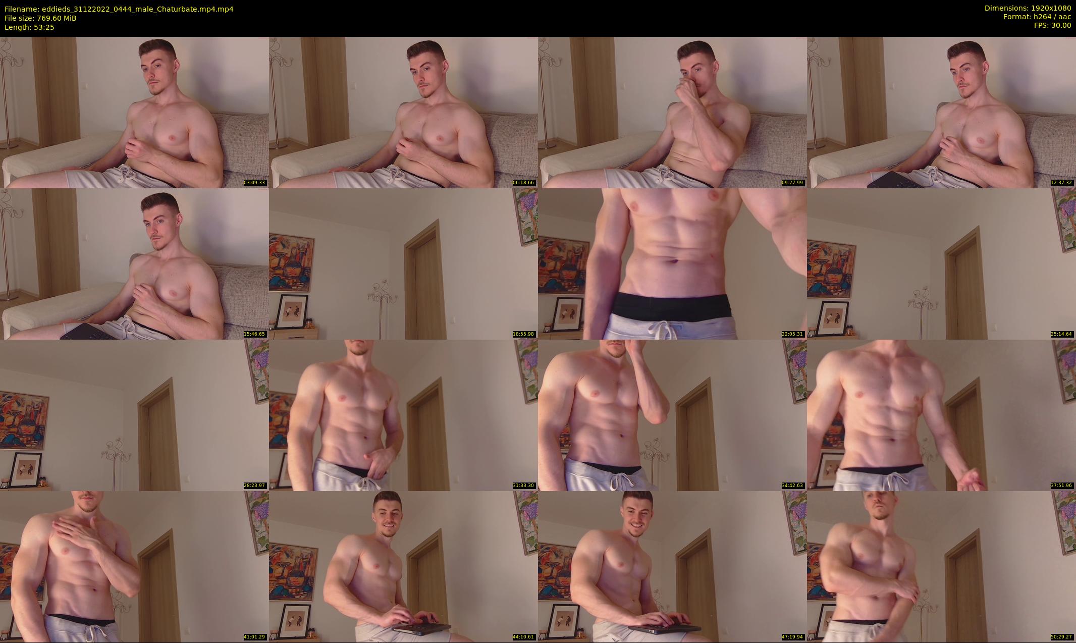 eddieds — 54 minute Chaturbate male cam show recording, 1080p, Dec 31, 2022