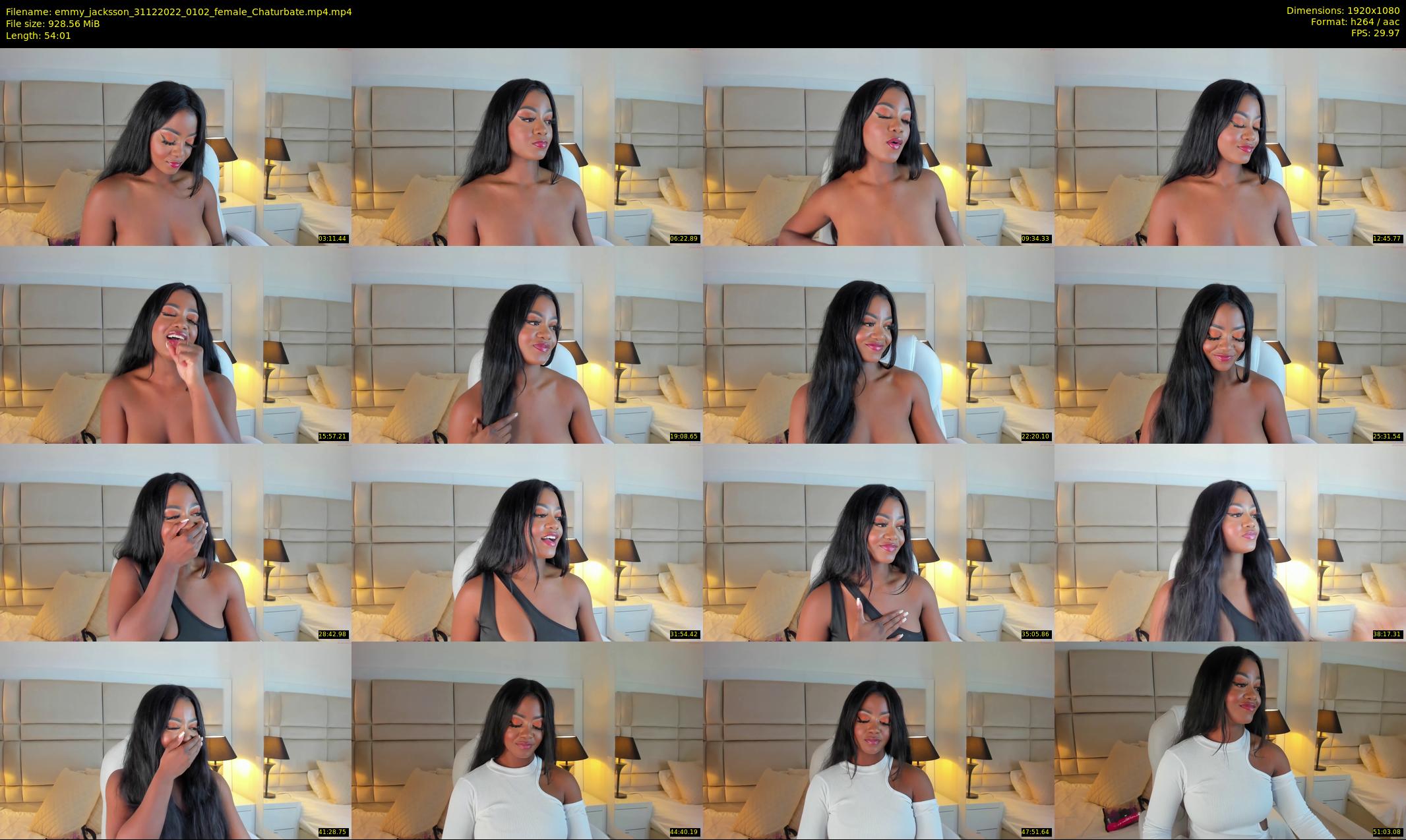 emmy_jacksson — 55 minute Chaturbate female cam show recording, 1080p, Dec 31, 2022