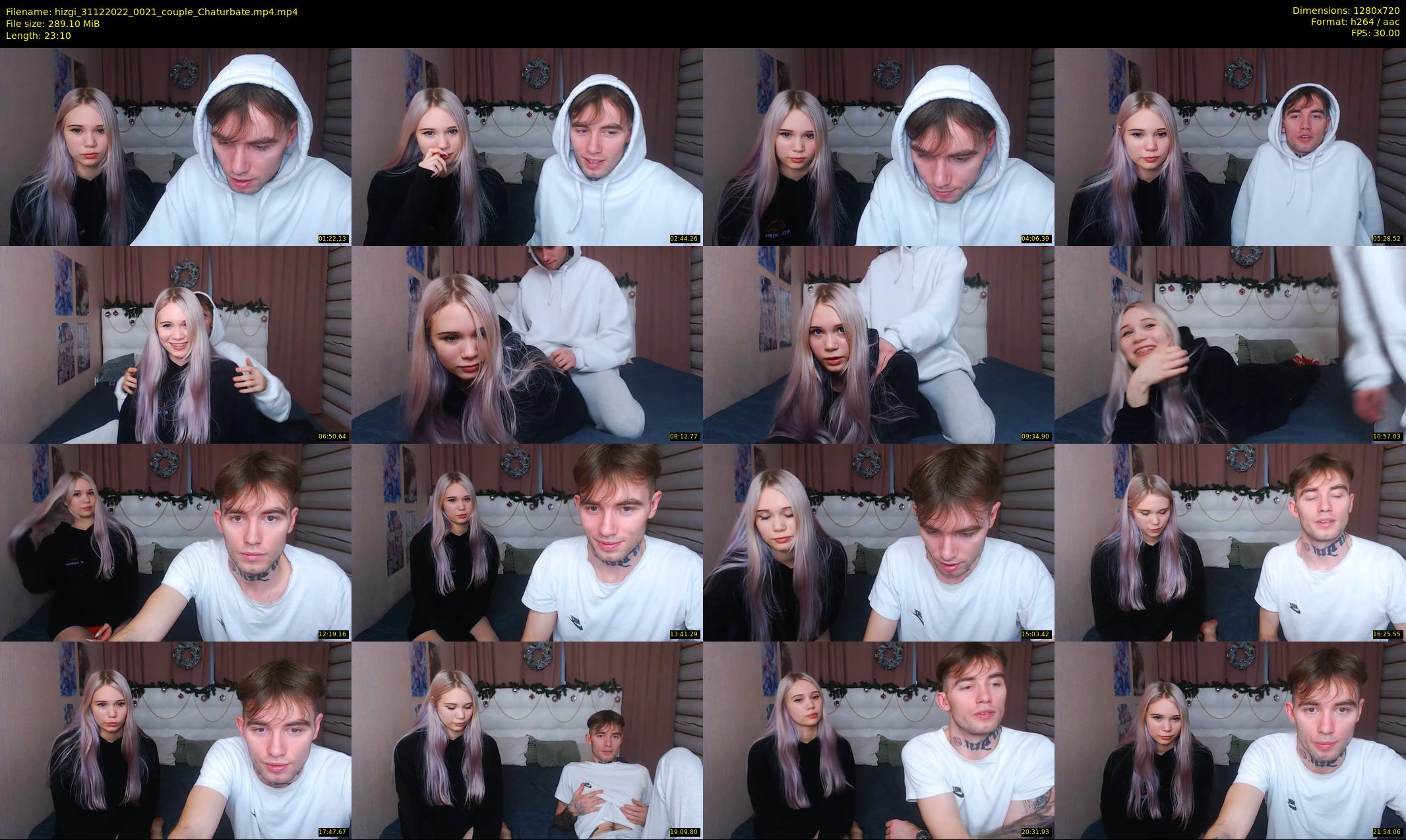 hizgi — 24 minute Chaturbate couple cam show recording, 720p, Dec 31, 2022