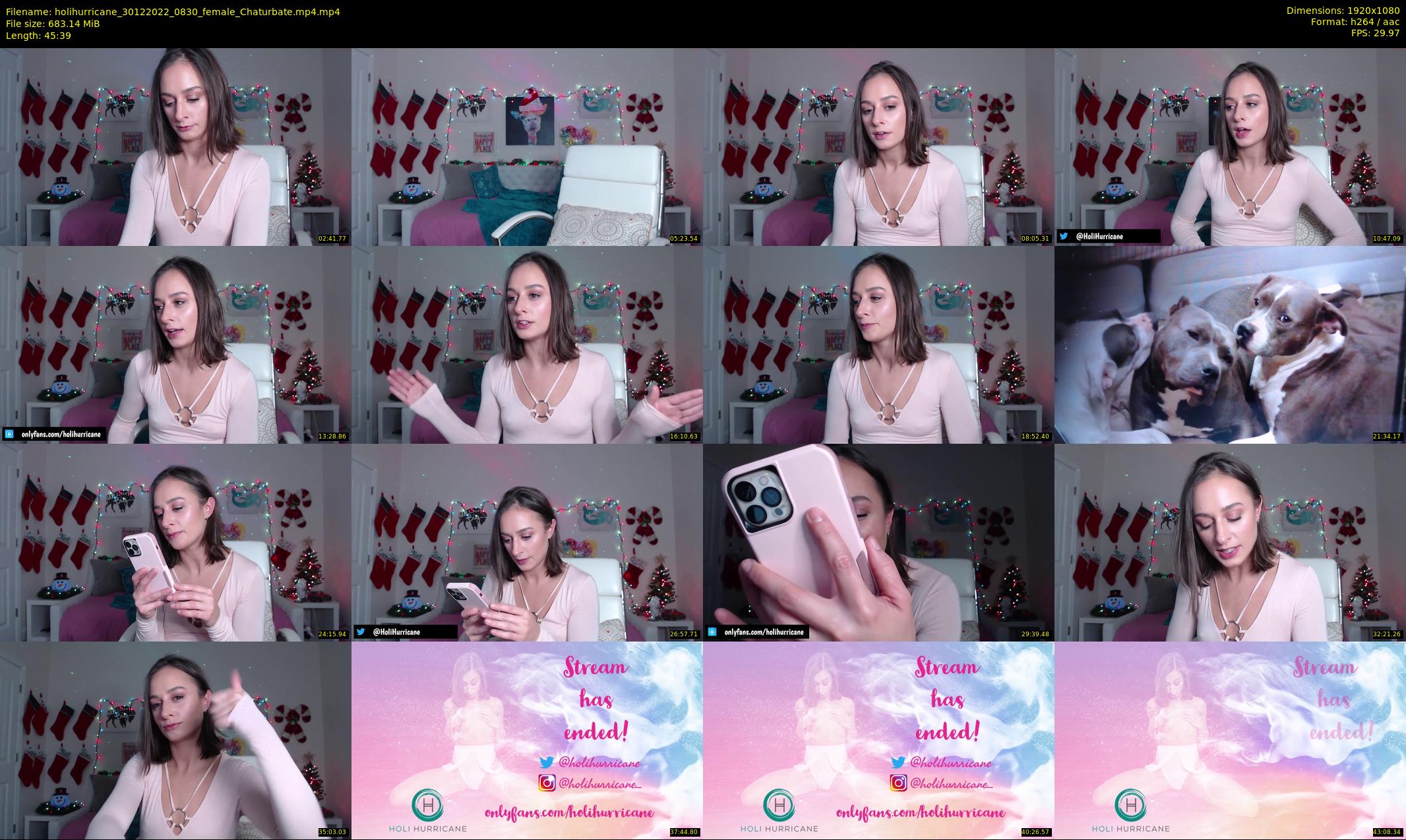holihurricane — 46 minute Chaturbate female cam show recording, 1080p, Dec 30, 2022