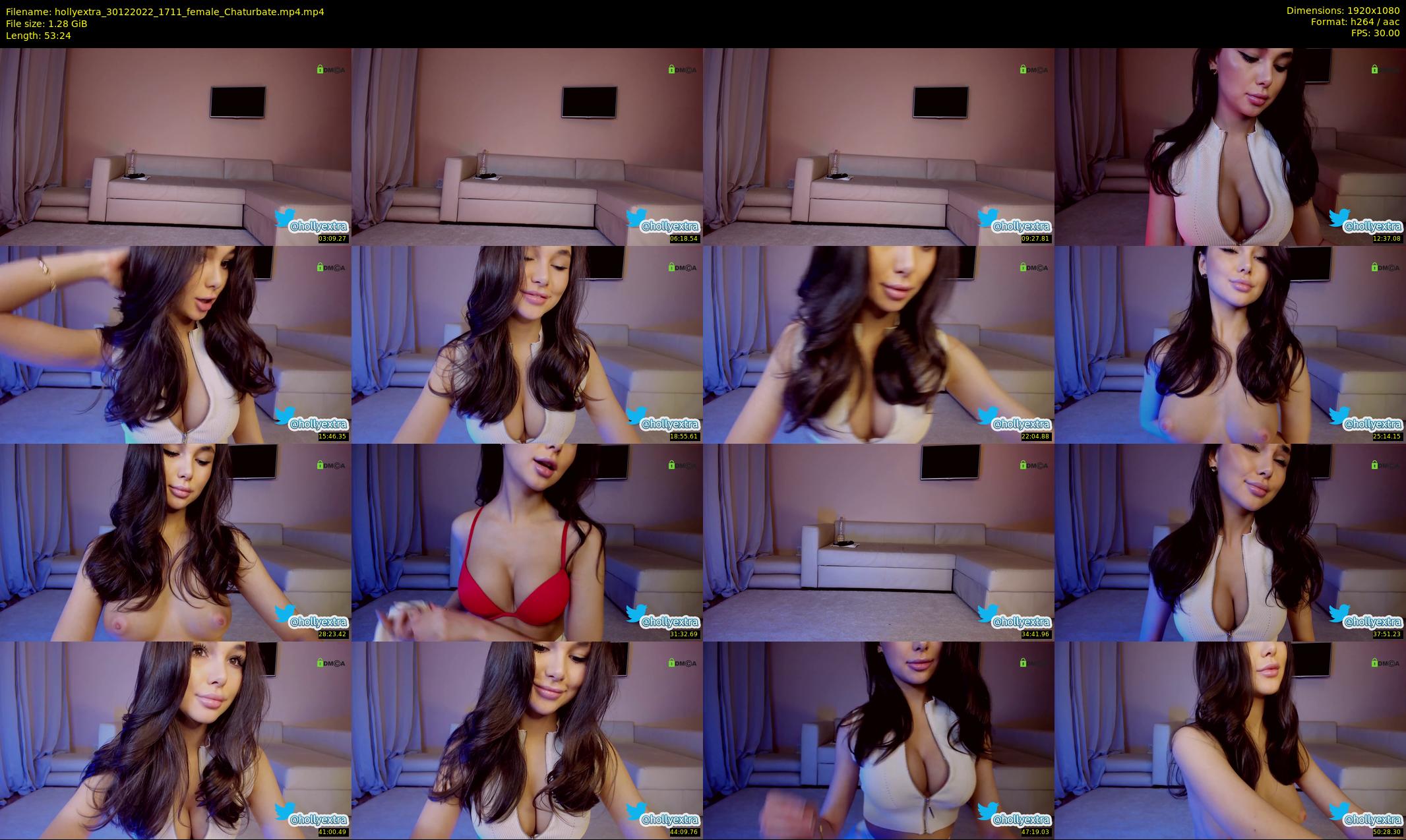 hollyextra — 54 minute Chaturbate female cam show recording, 1080p, Dec 30, 2022