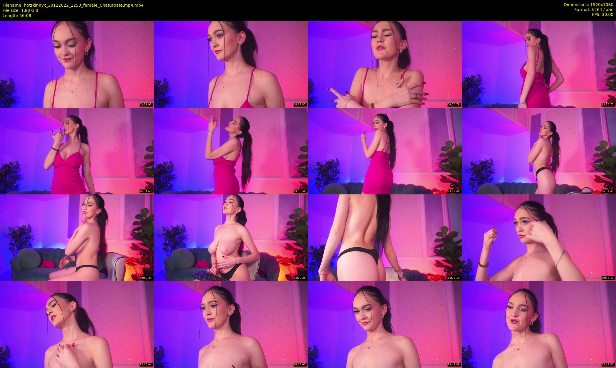 hotskinnyx — 57 minute Chaturbate female cam show recording, 1080p, Dec 30, 2022