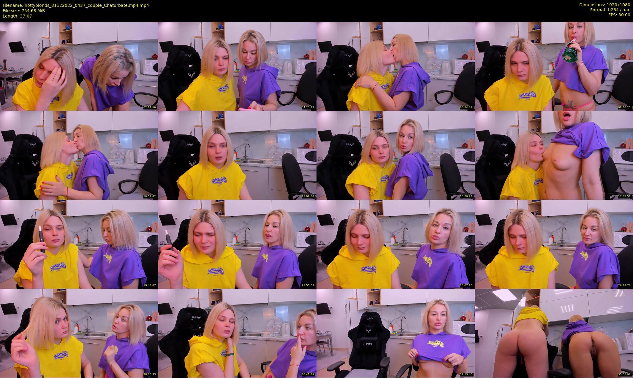 hottyblonds — 38 minute Chaturbate couple cam show recording, 1080p, Dec 31, 2022